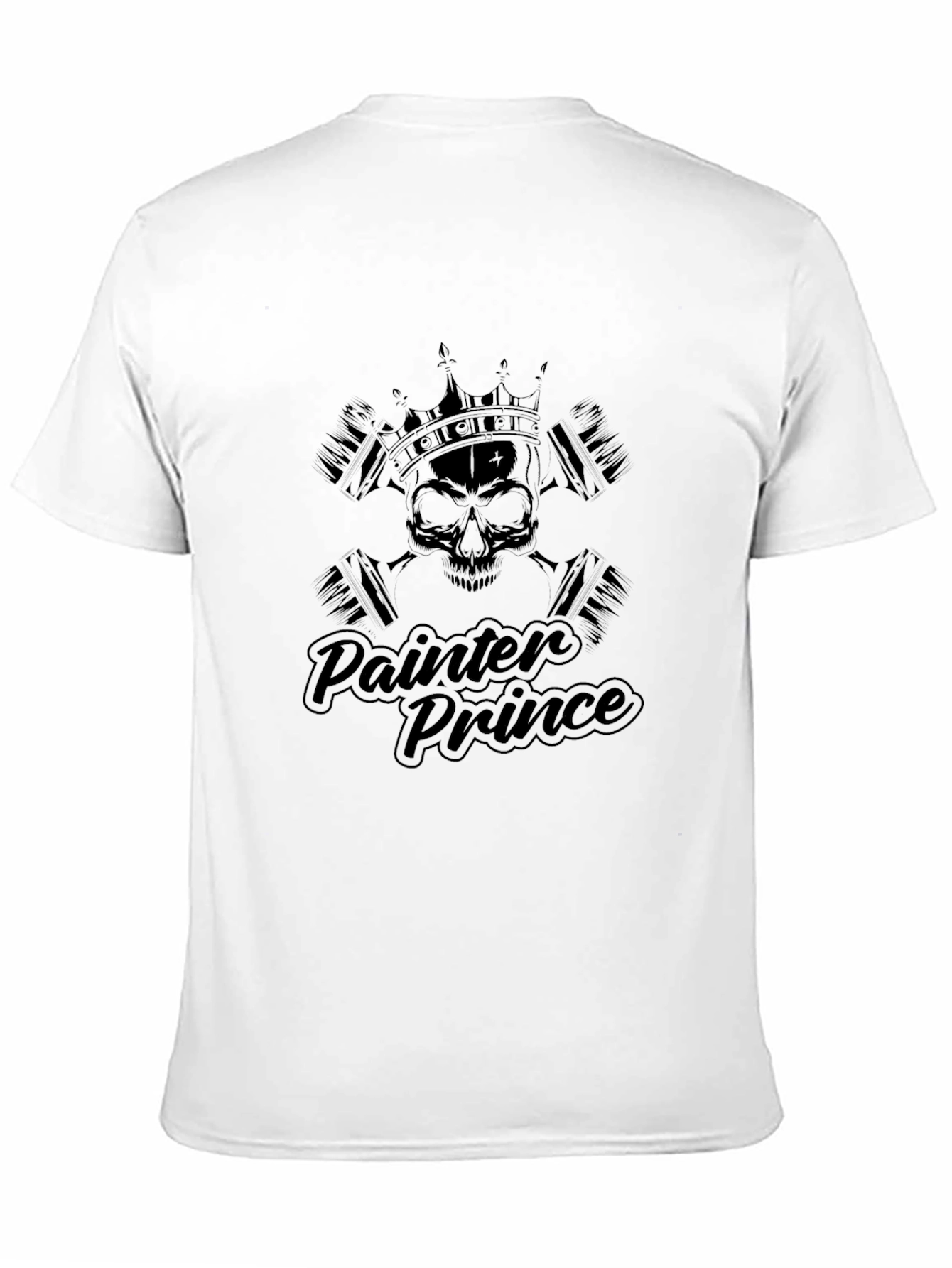Painter Prince T-Shirt - Skull Crown Design