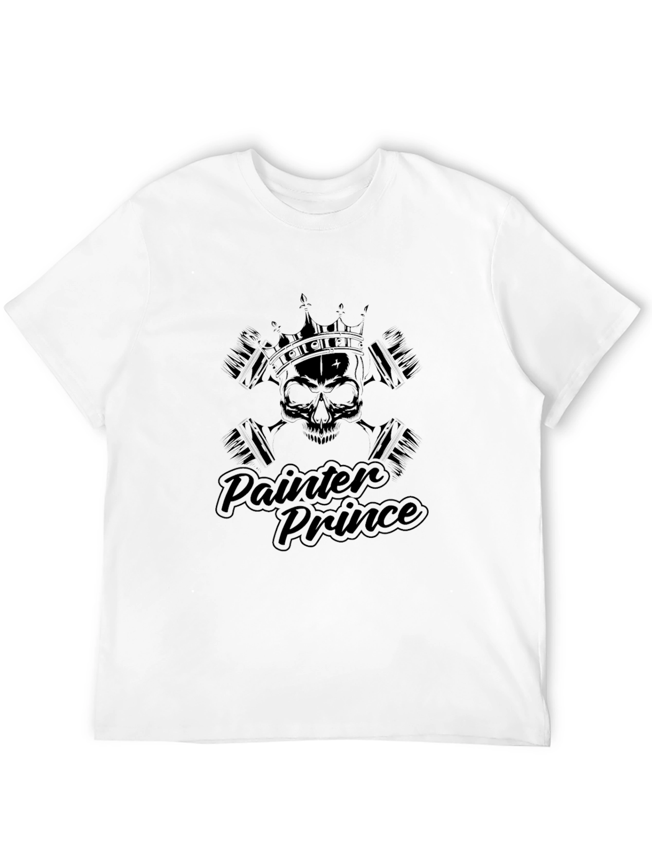 Painter Prince T-Shirt - Skull Crown Design