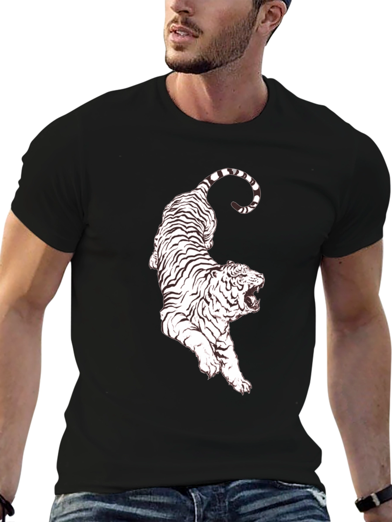 Black Tiger Graphic Tee