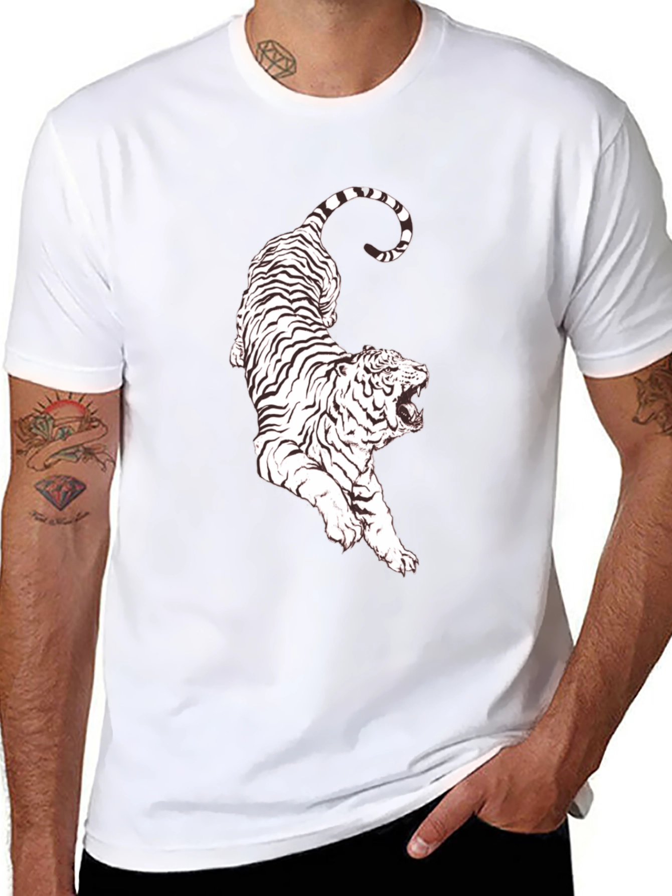 Black Tiger Graphic Tee
