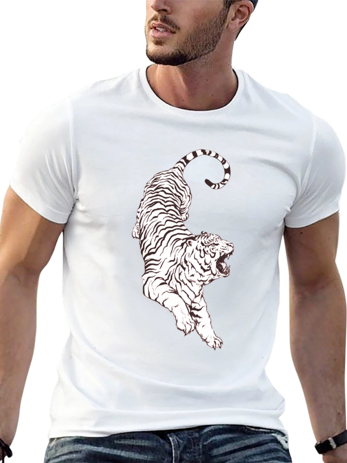 Black Tiger Graphic Tee