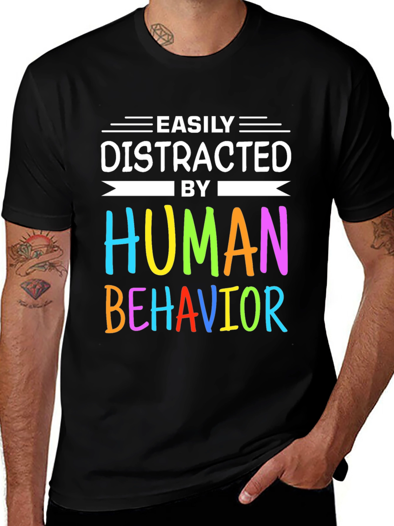Easily Distracted by Human Behavior T-Shirt