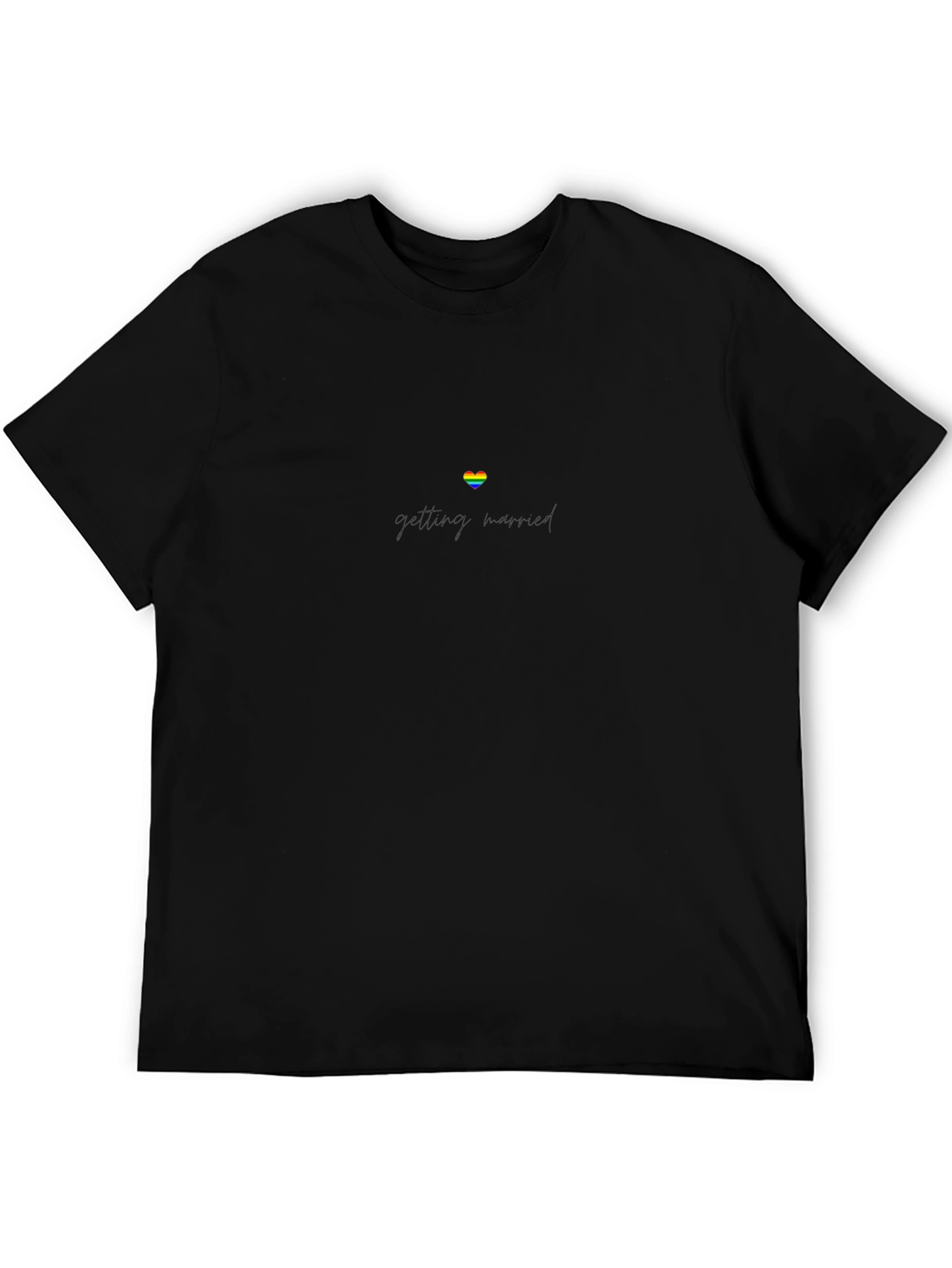 LGBTQ+ Getting Married Black T-Shirt