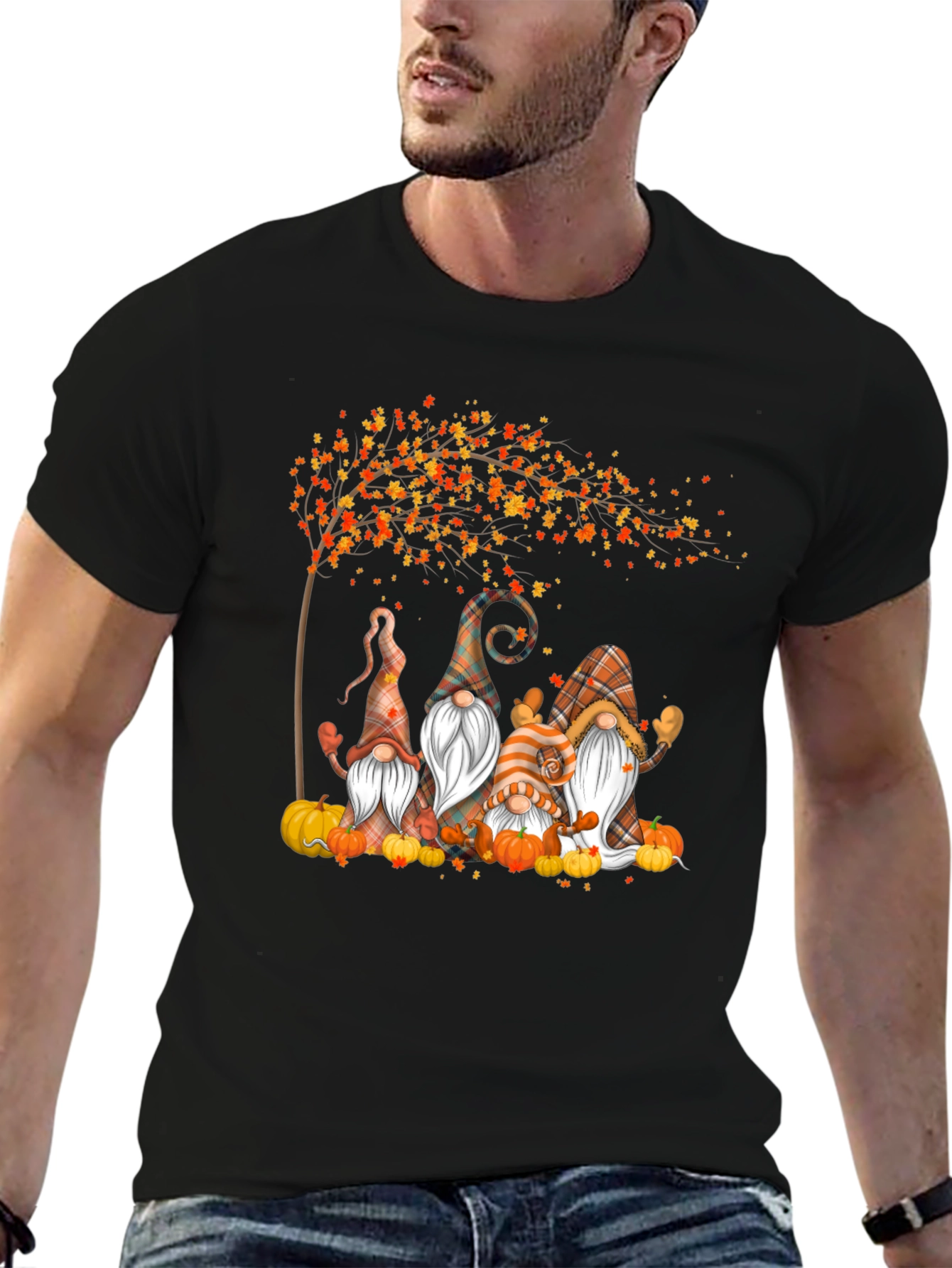 Autumn Gnome T-Shirt - Festive Fall Apparel