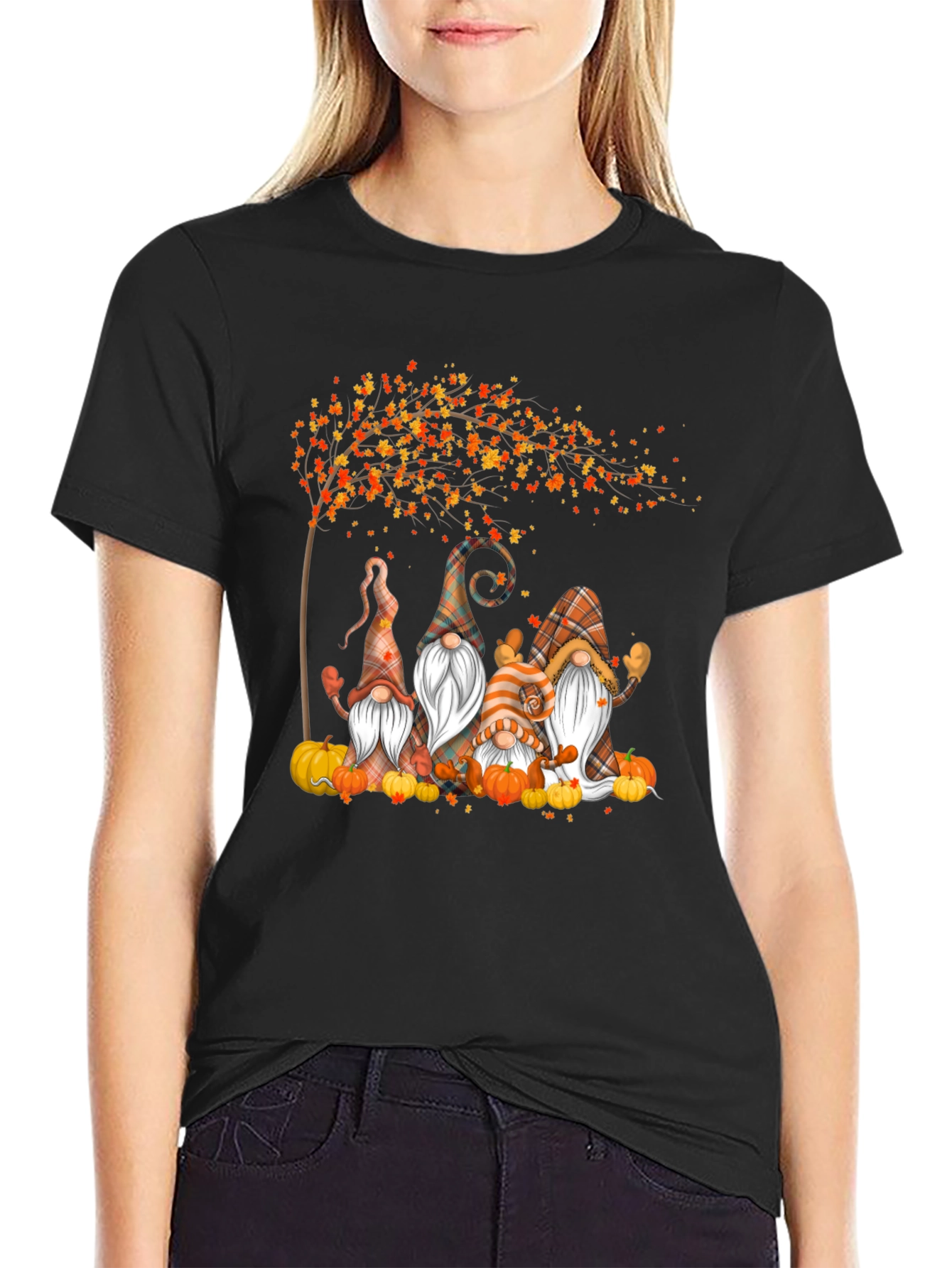 Autumn Gnome T-Shirt - Festive Fall Apparel
