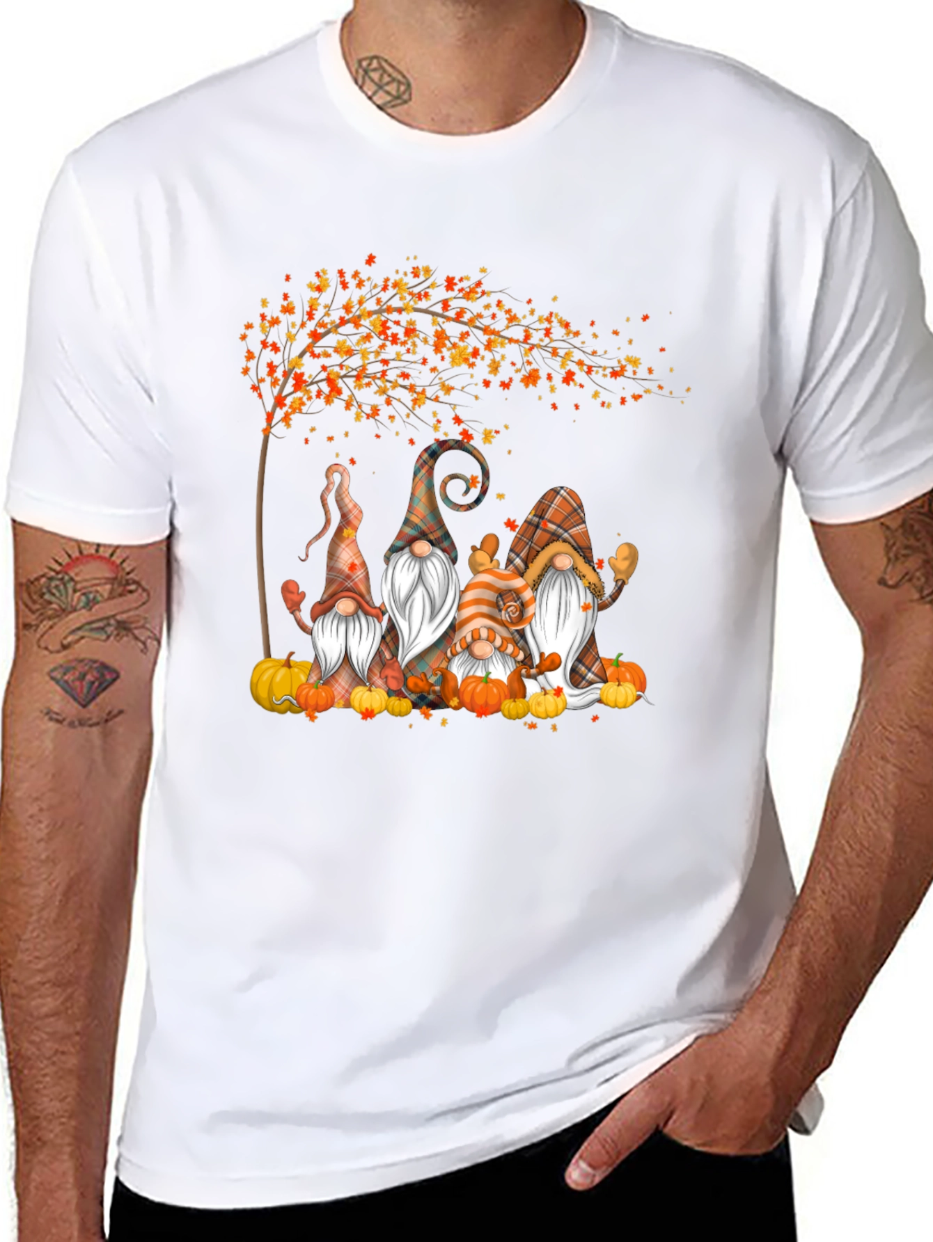 Autumn Gnome T-Shirt - Festive Fall Apparel