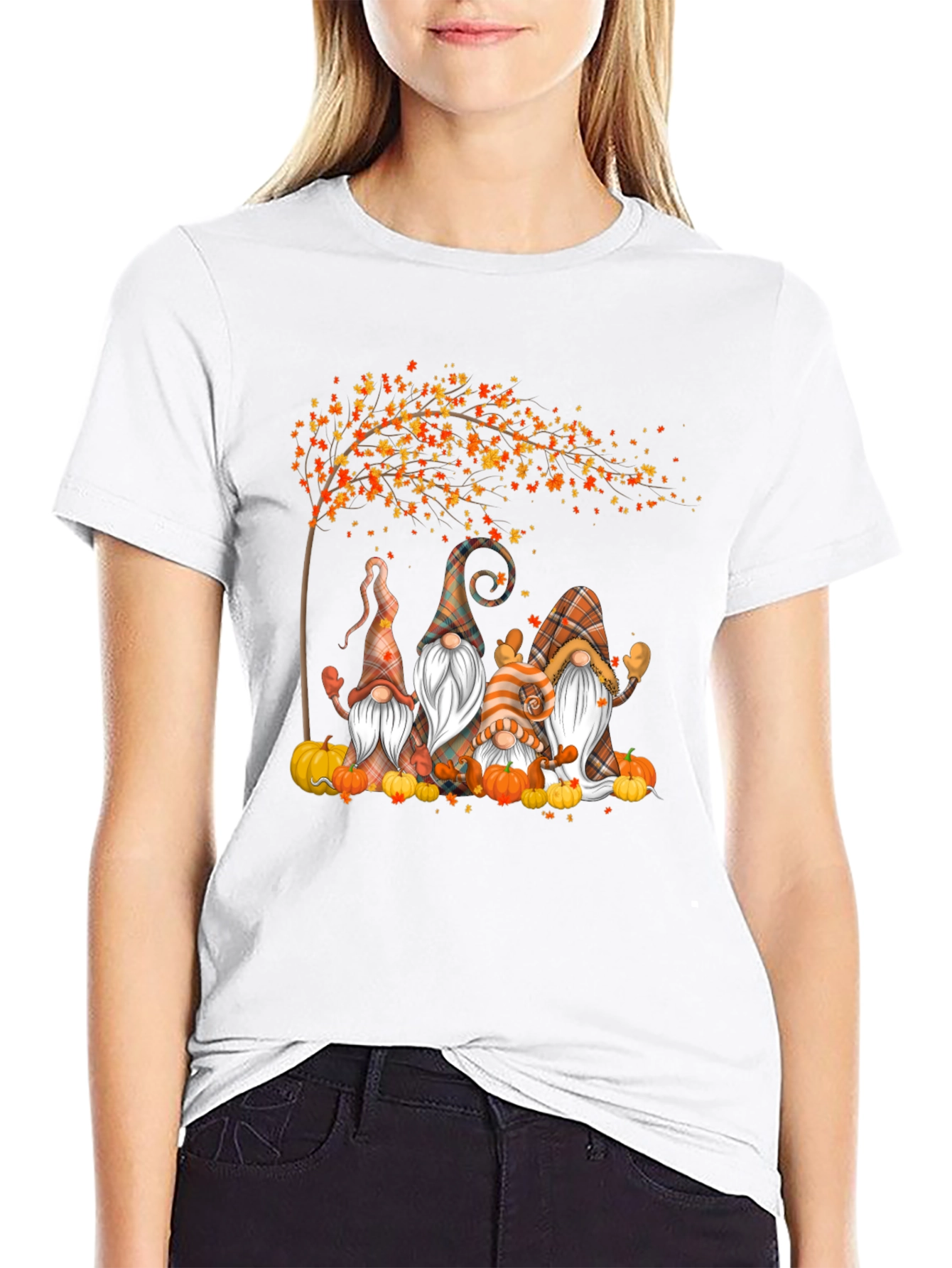Autumn Gnome T-Shirt - Festive Fall Apparel