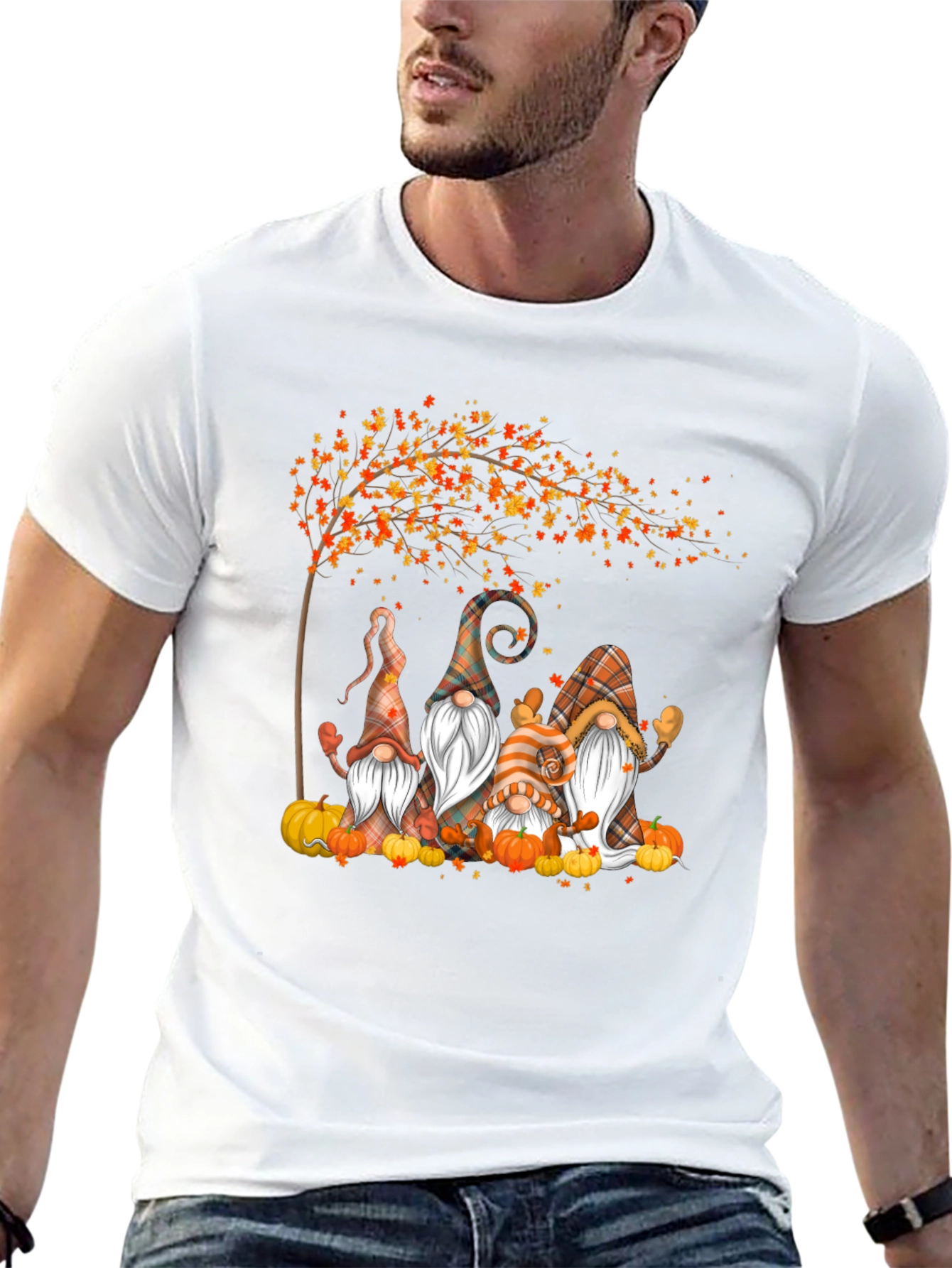 Autumn Gnome T-Shirt - Festive Fall Apparel