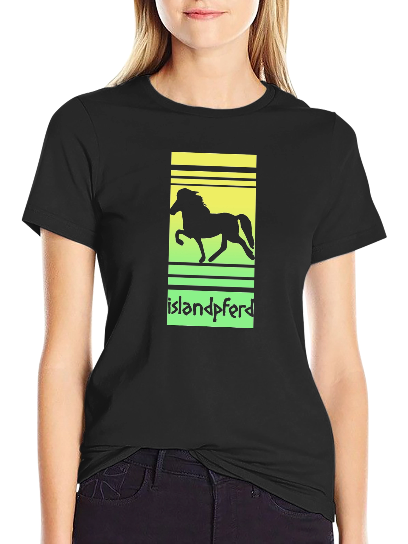 Islandpferd Horse Silhouette T-Shirt
