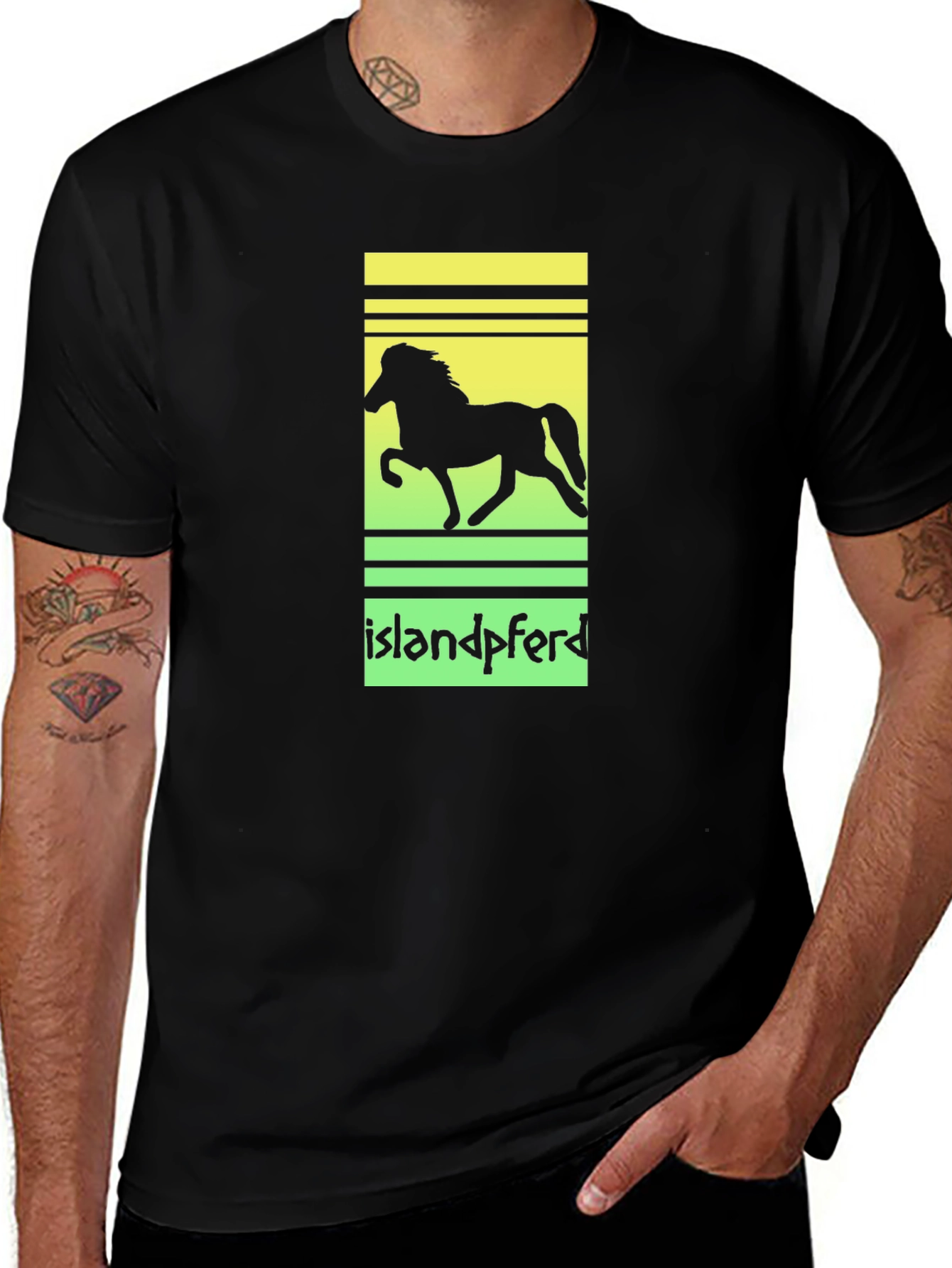 Islandpferd Horse Silhouette T-Shirt