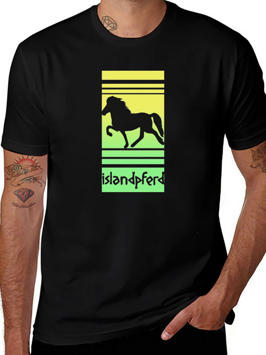 Islandpferd Horse Silhouette T-Shirt