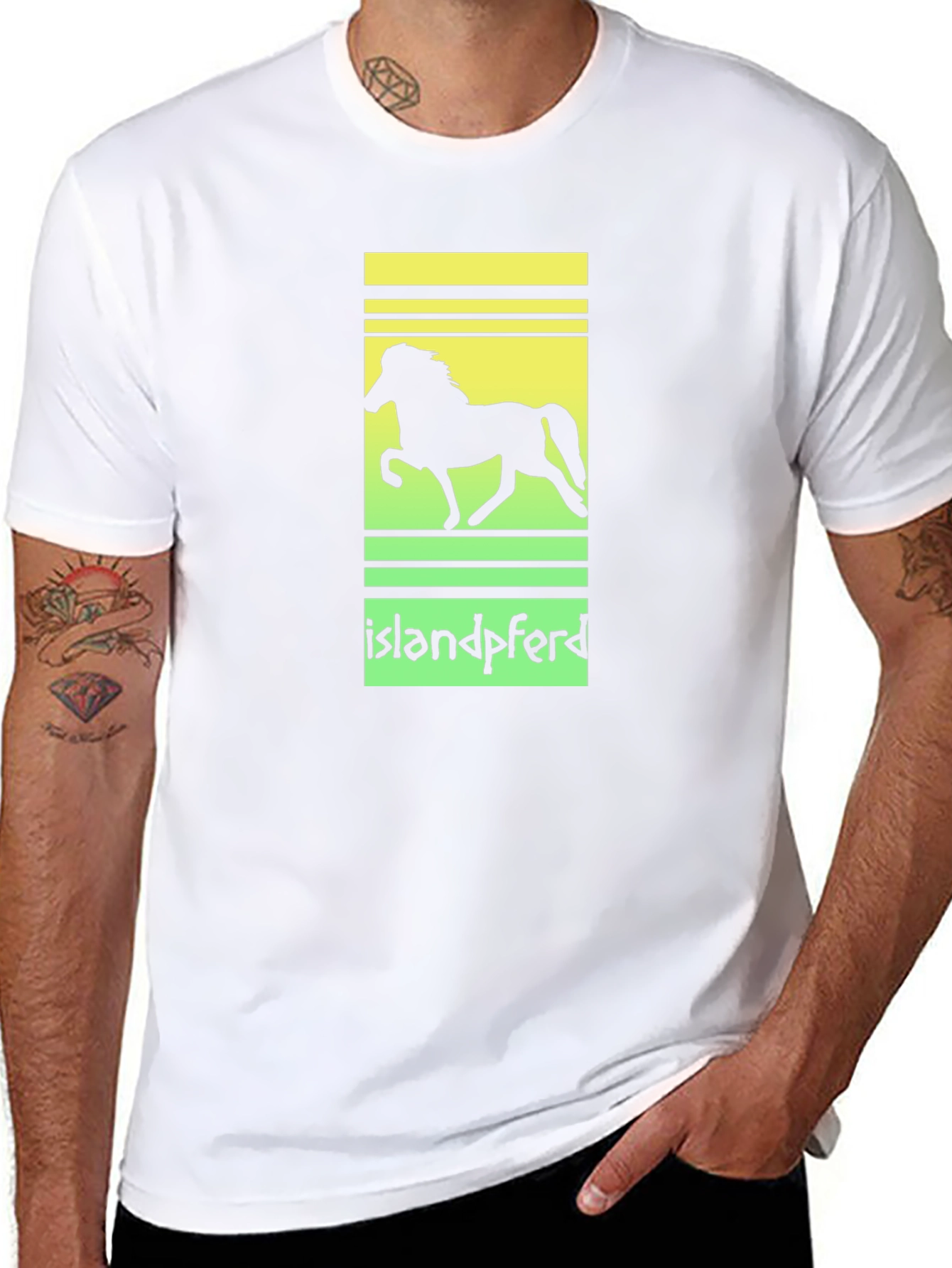 Islandpferd Horse Silhouette T-Shirt