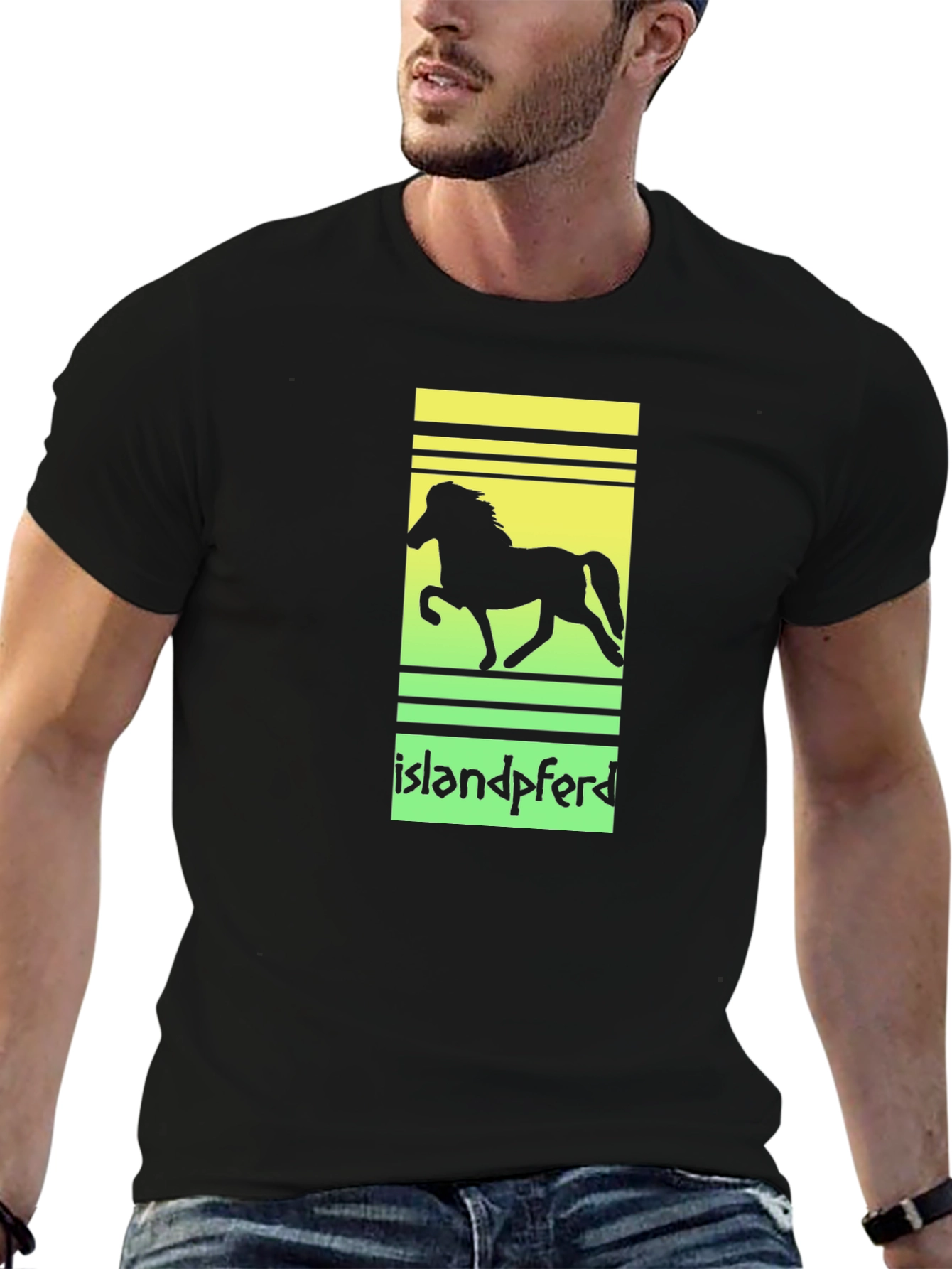 Islandpferd Horse Silhouette T-Shirt