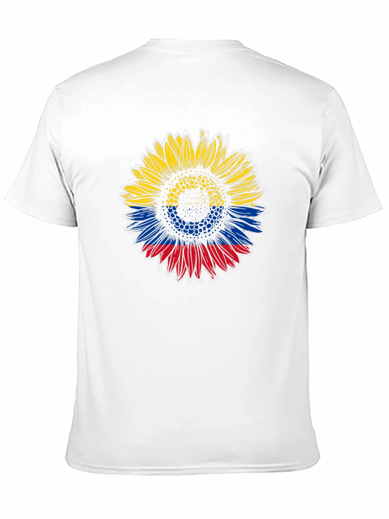 Colombian Flag Sunflower Graphic Tee