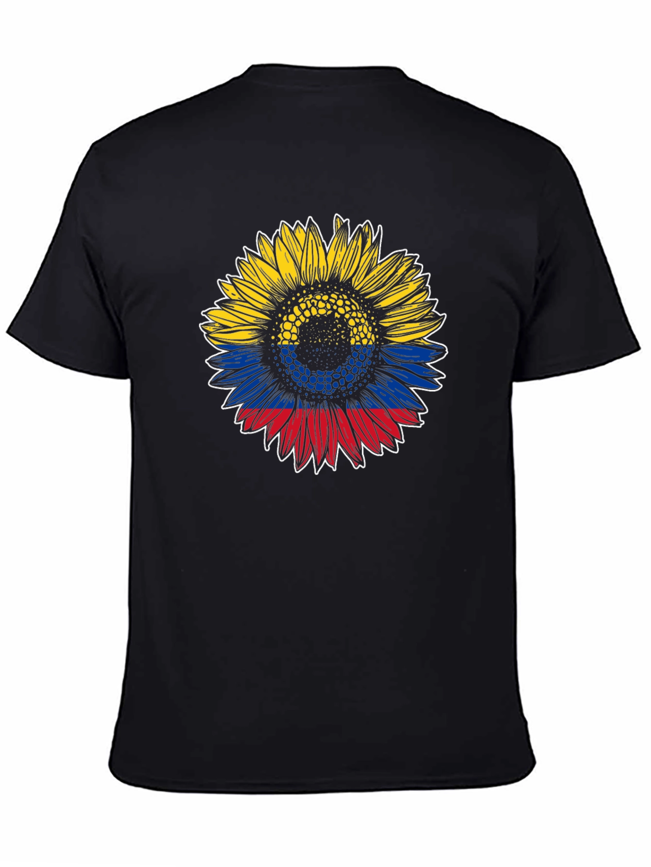 Colombian Flag Sunflower Graphic Tee