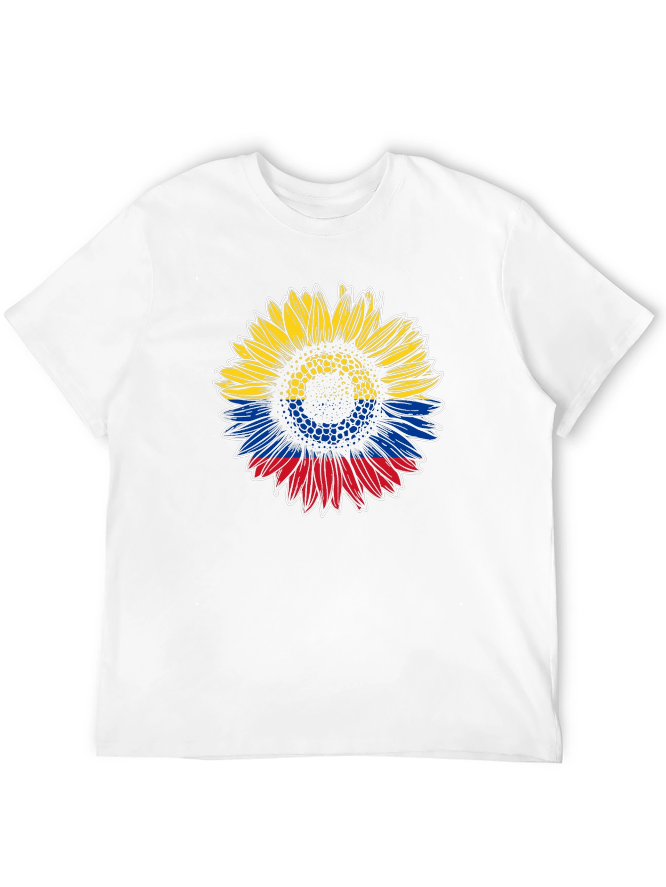 Colombian Flag Sunflower Graphic Tee