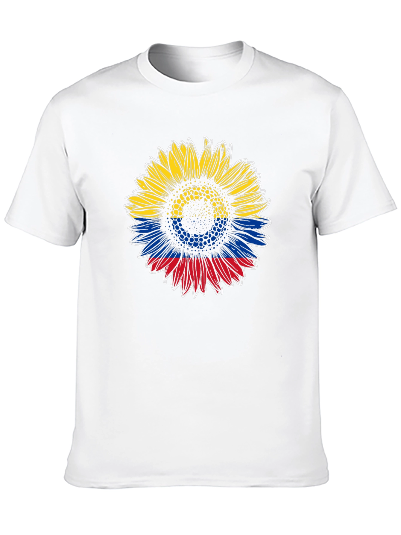 Colombian Flag Sunflower Graphic Tee