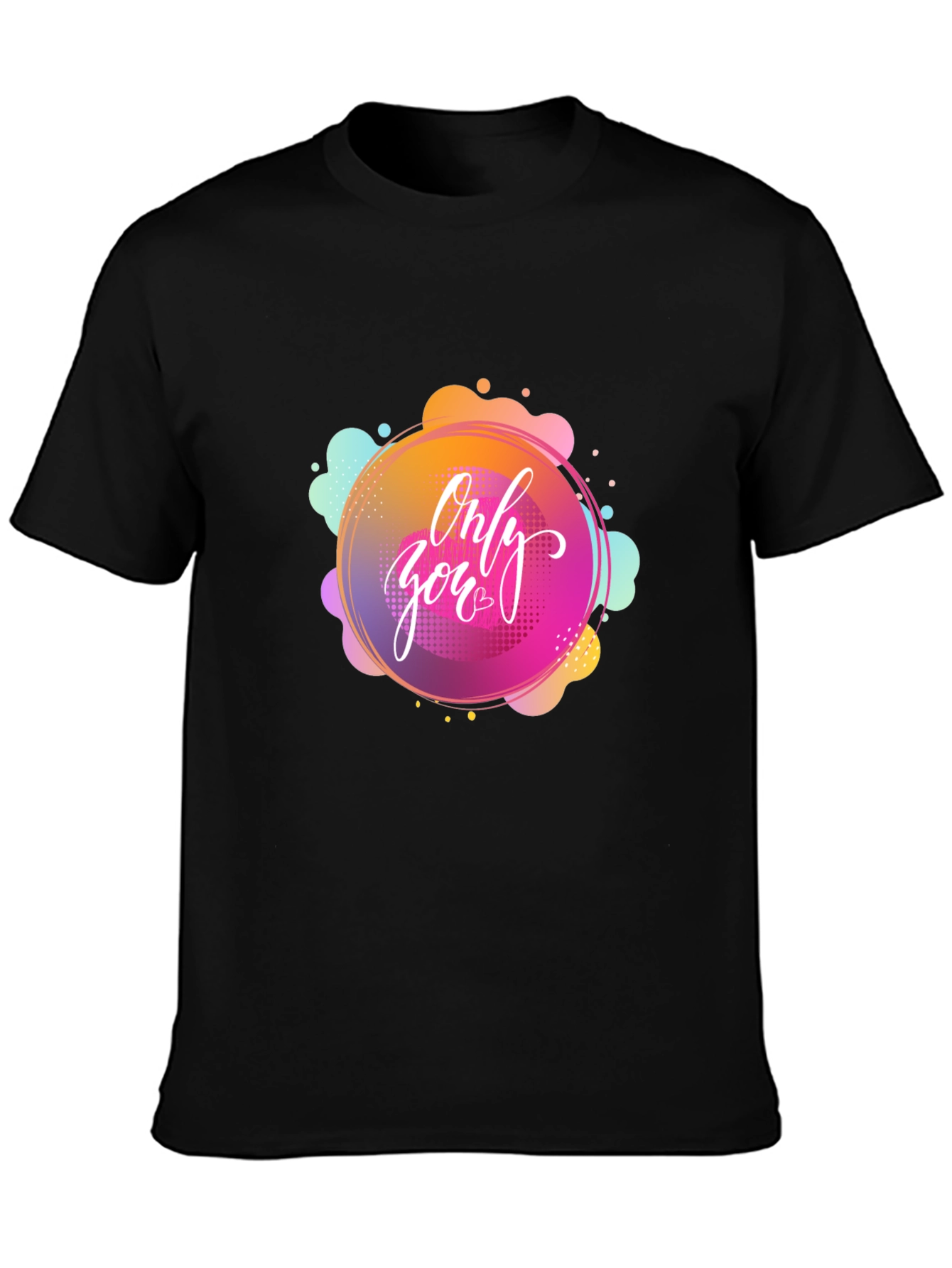 Only You Graphic Black T-Shirt