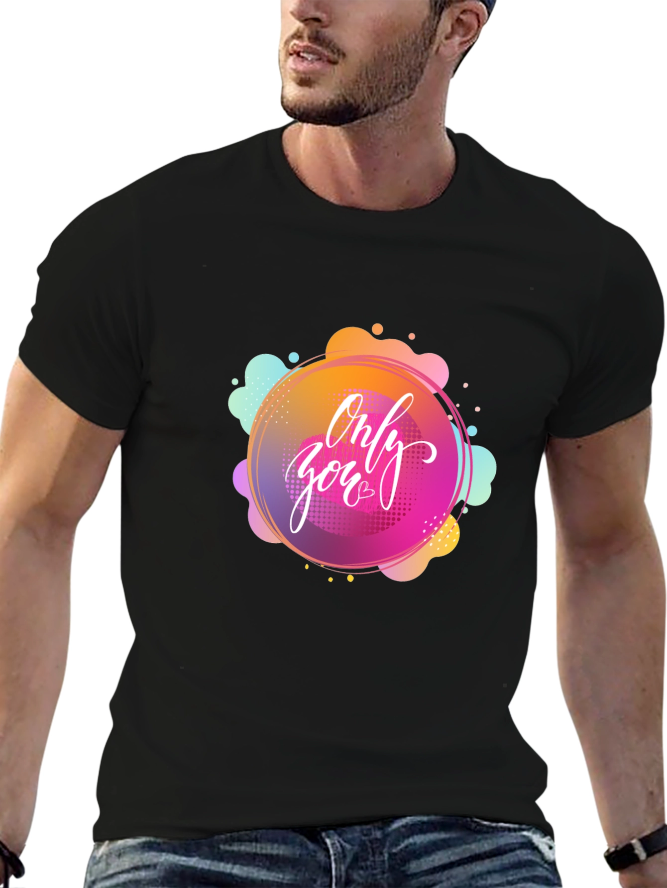 Only You Graphic Black T-Shirt
