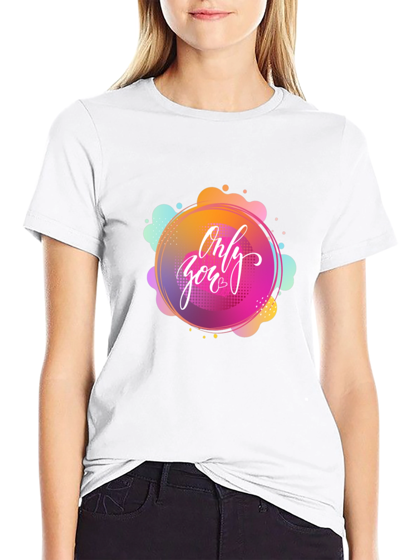 Only You Graphic Black T-Shirt