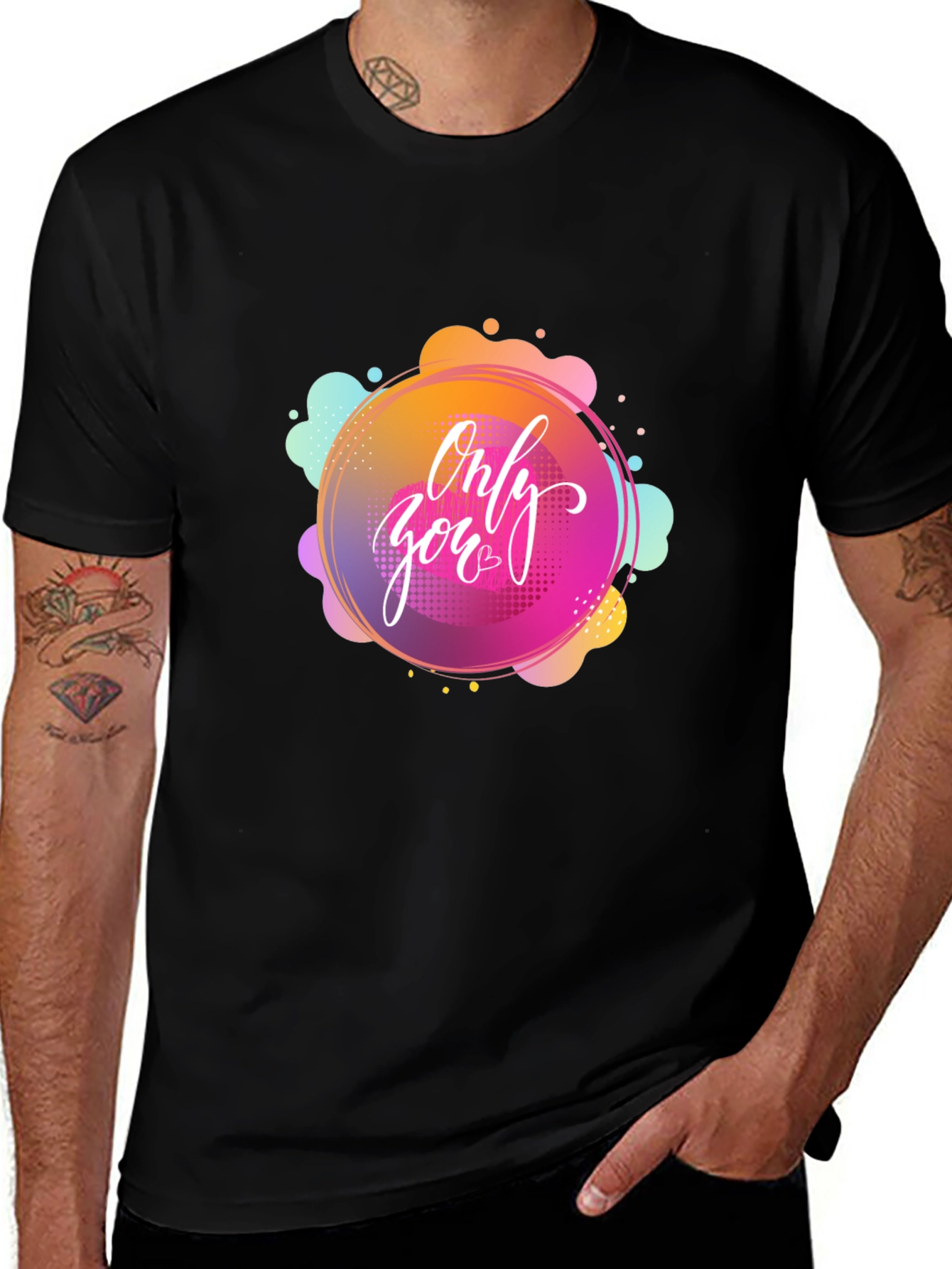 Only You Graphic Black T-Shirt