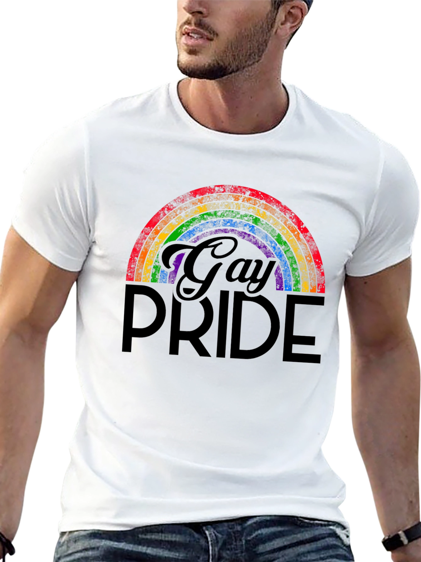 Gay Pride Rainbow T-Shirt - Unisex Adult