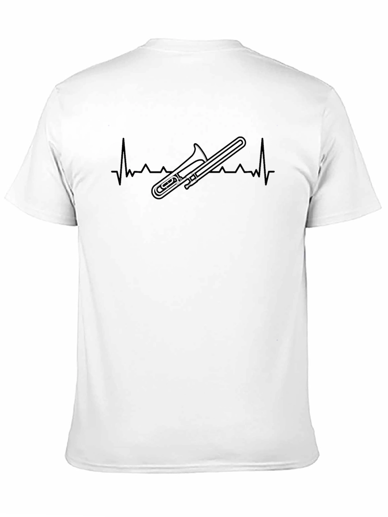 Trombone Heartbeat T-Shirt - Musicians Style