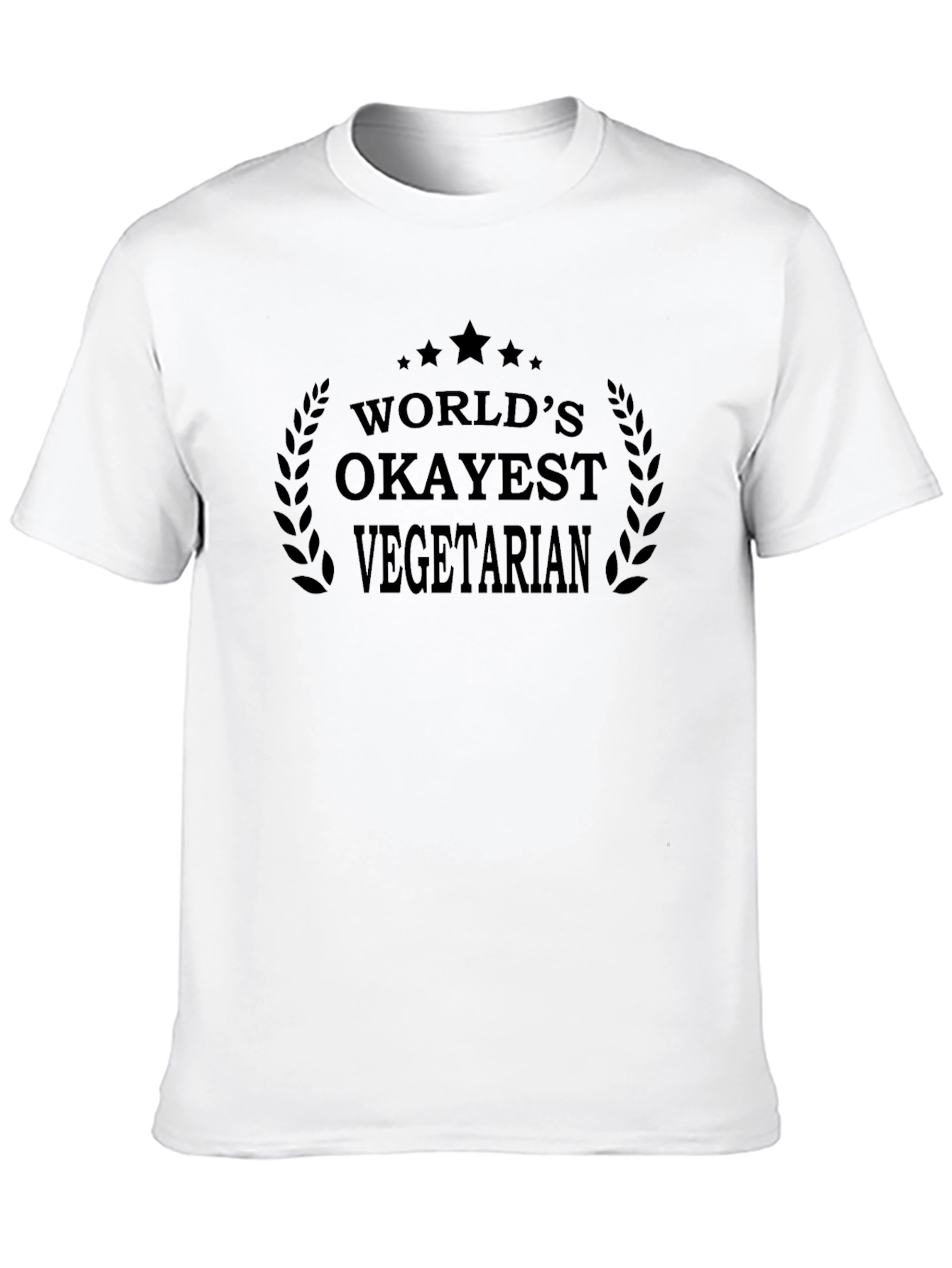 Worlds Okayest Vegetarian T-Shirt - Black
