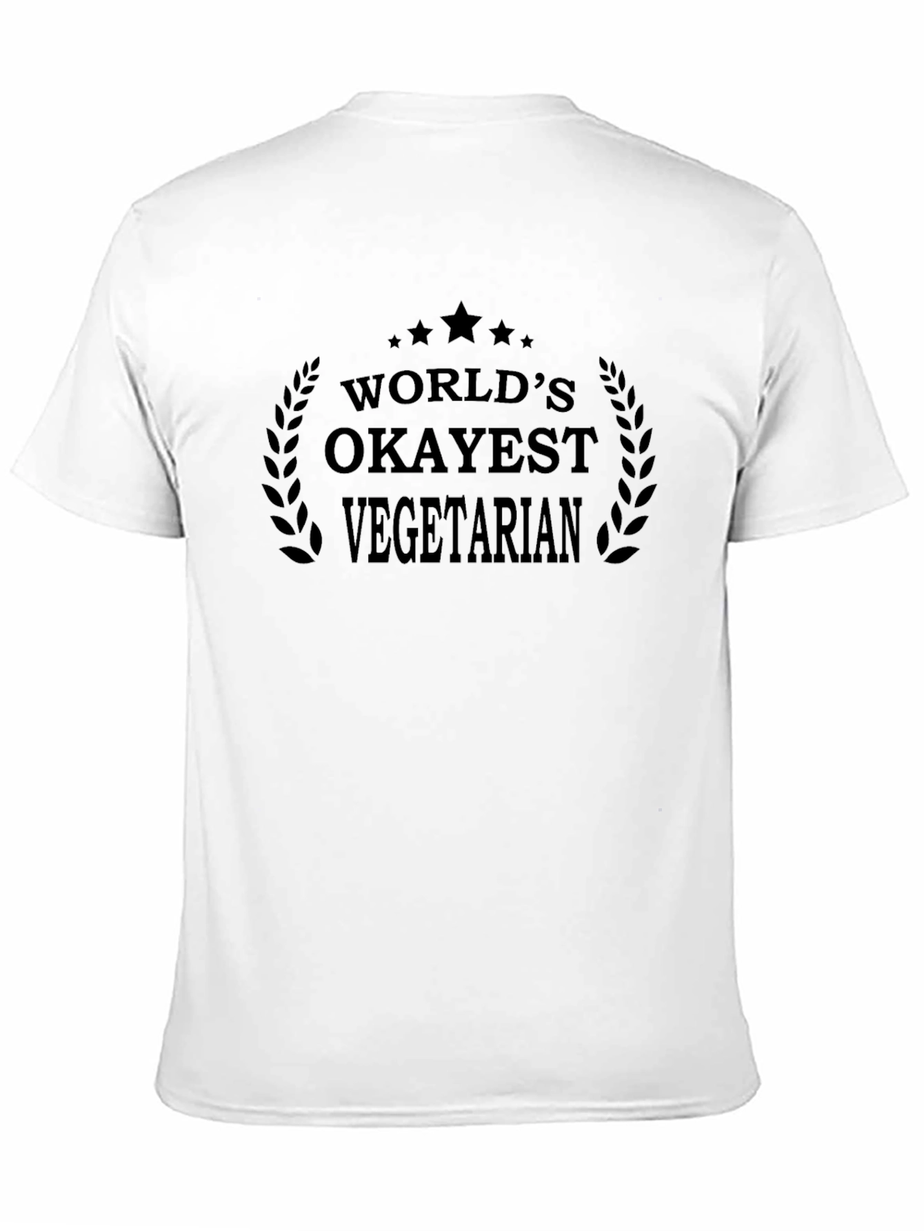 Worlds Okayest Vegetarian T-Shirt - Black