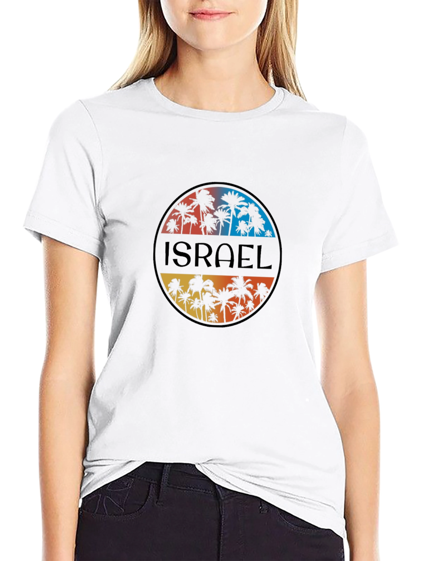Israel Palm Tree Graphic T-Shirt