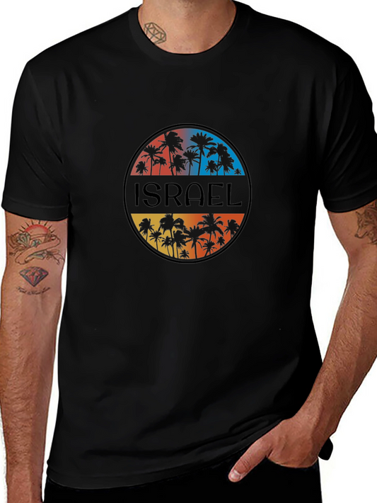 Israel Palm Tree Graphic T-Shirt