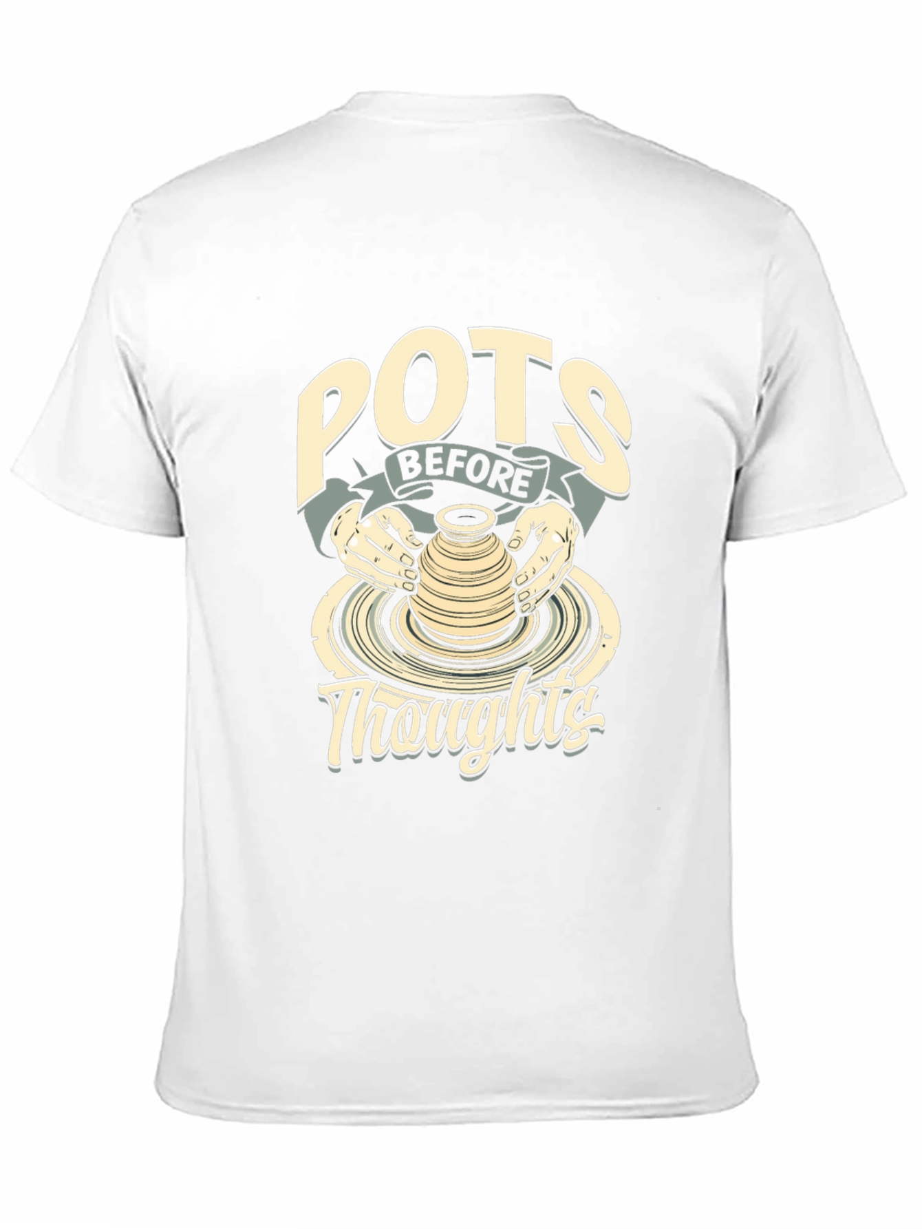 POTS BEFORE Thoughts Black Graphic Tee