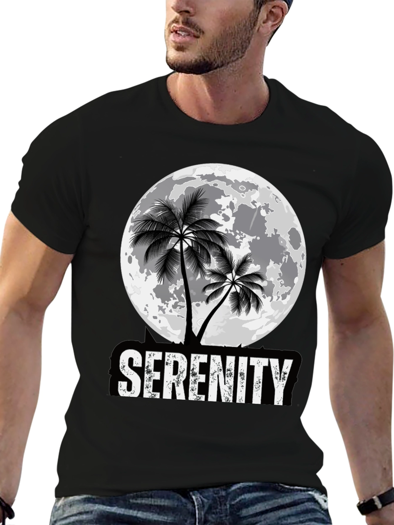 Serenity Palm Moon Graphic Tee