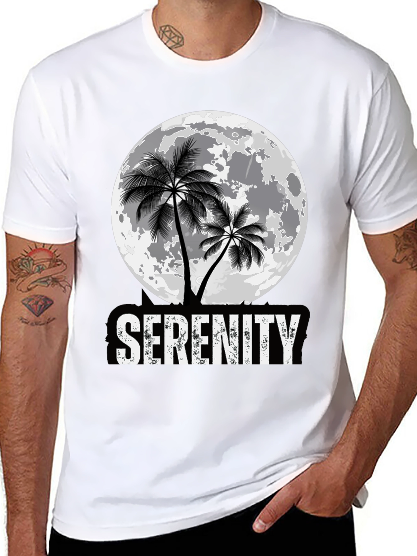 Serenity Palm Moon Graphic Tee