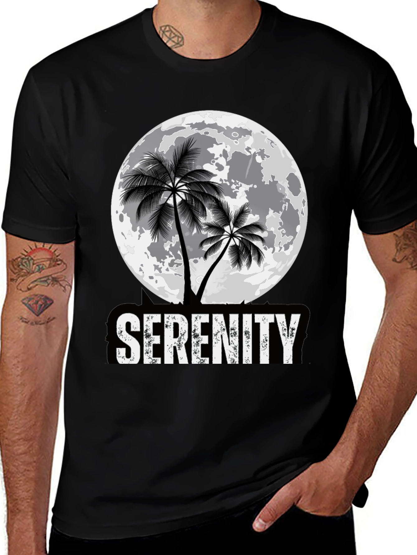 Serenity Palm Moon Graphic Tee