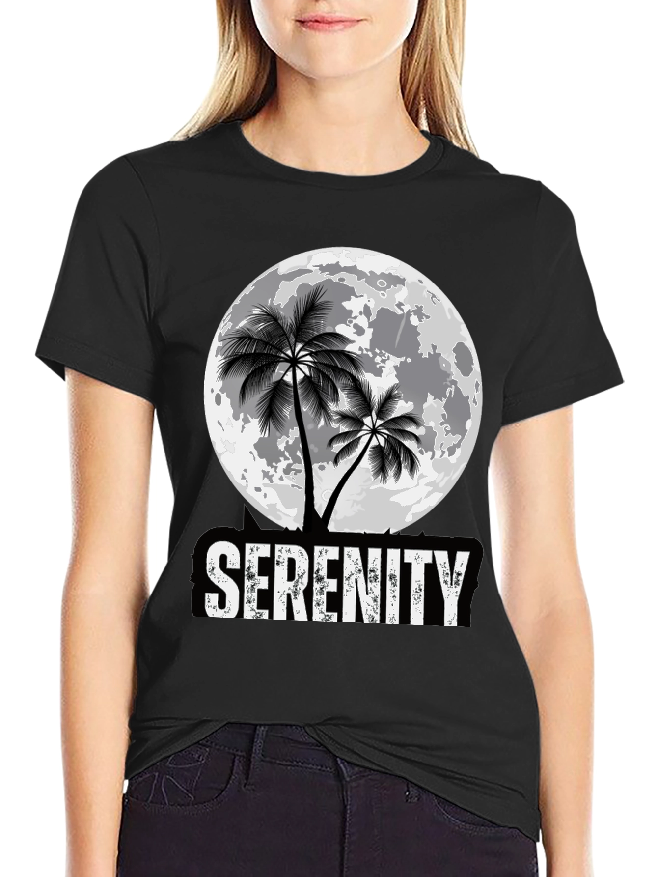 Serenity Palm Moon Graphic Tee