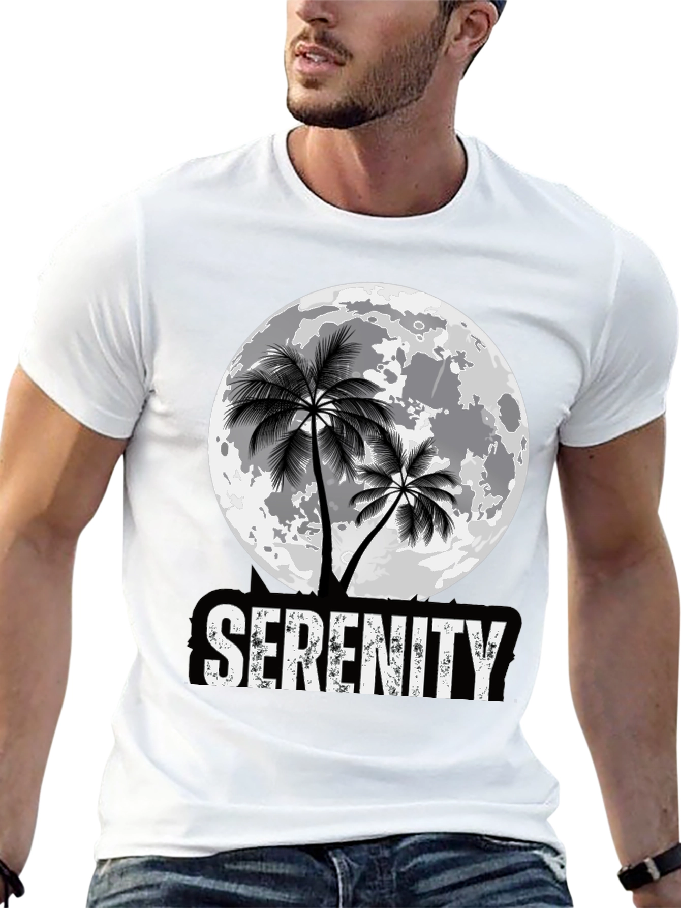Serenity Palm Moon Graphic Tee