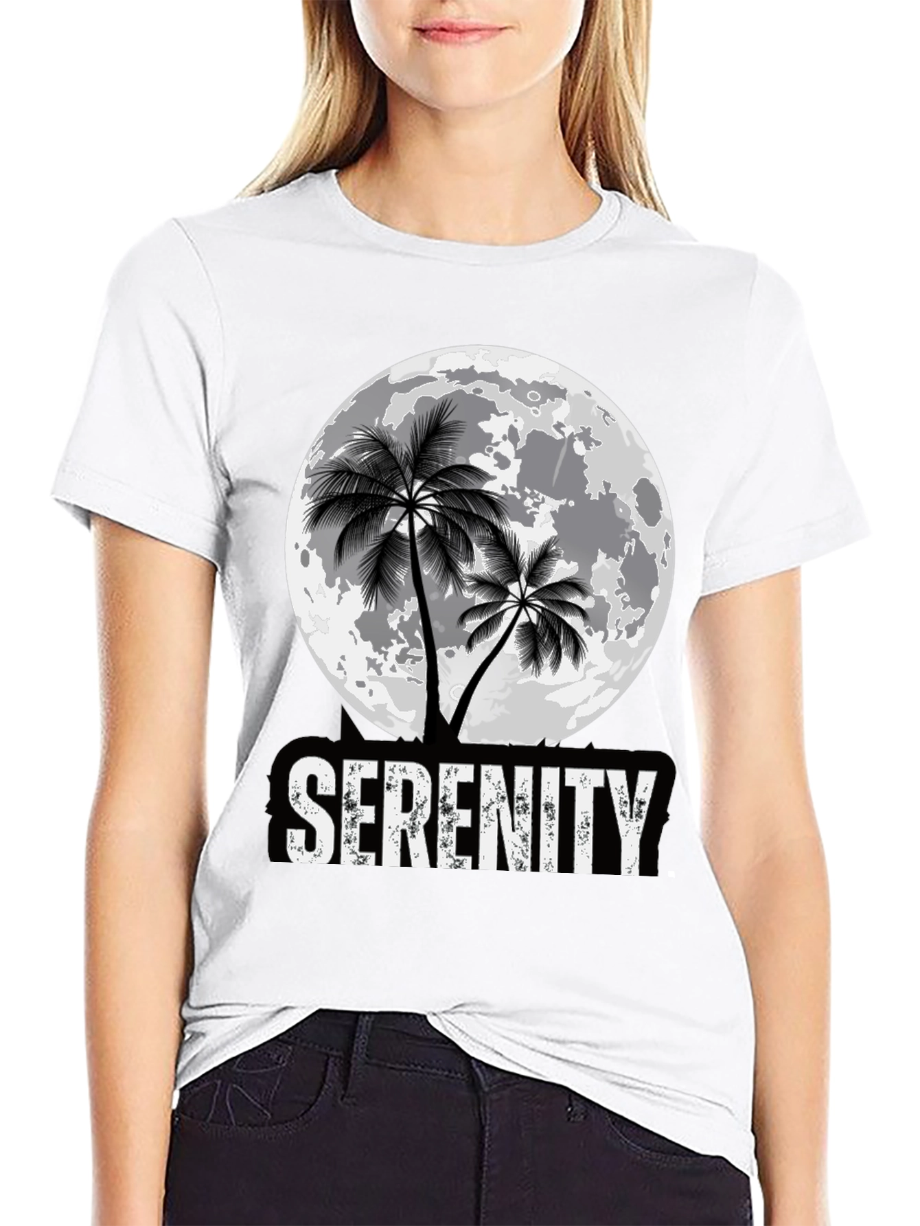 Serenity Palm Moon Graphic Tee
