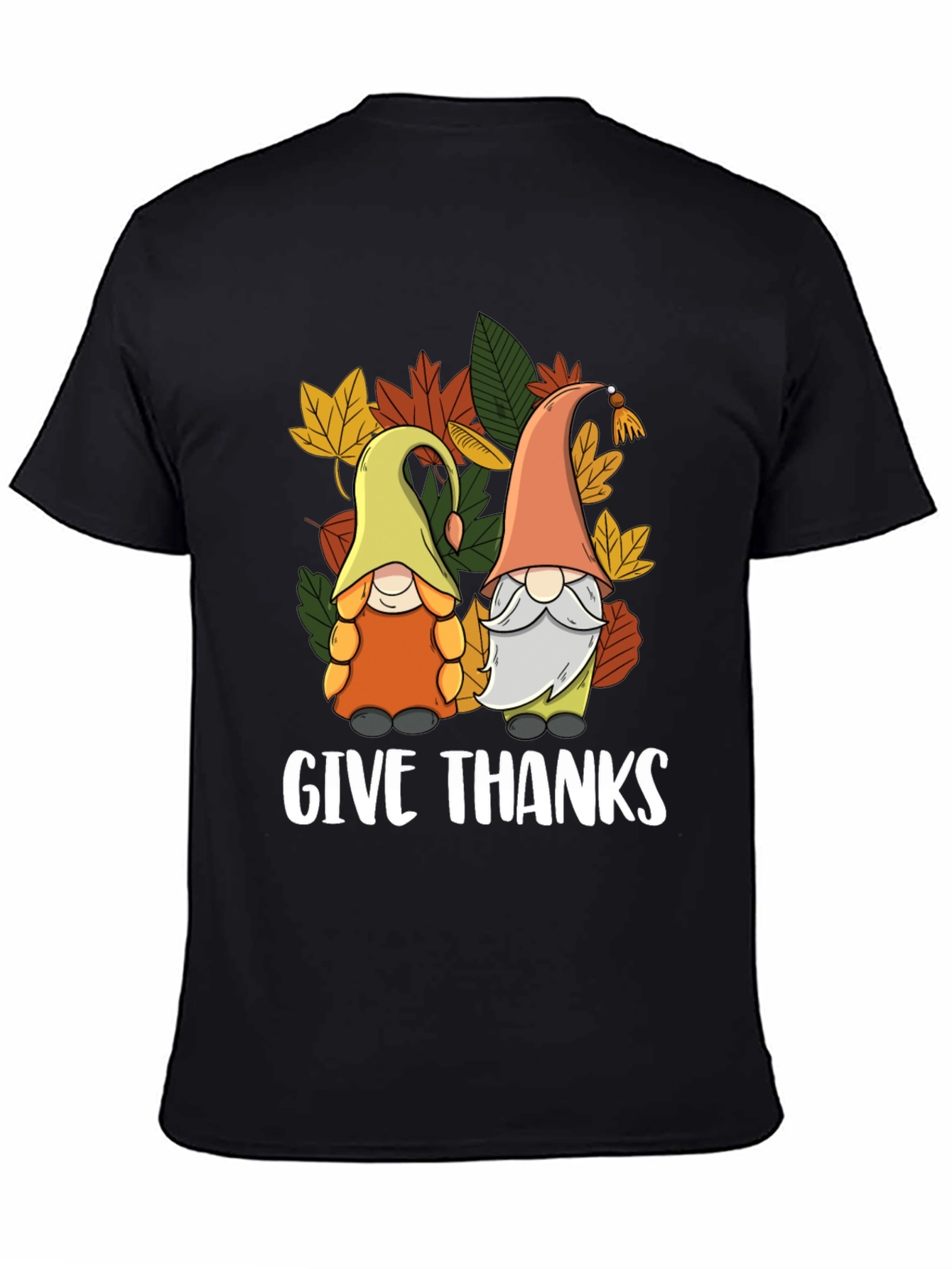 Give Thanks Thanksgiving Gnomes T-Shirt