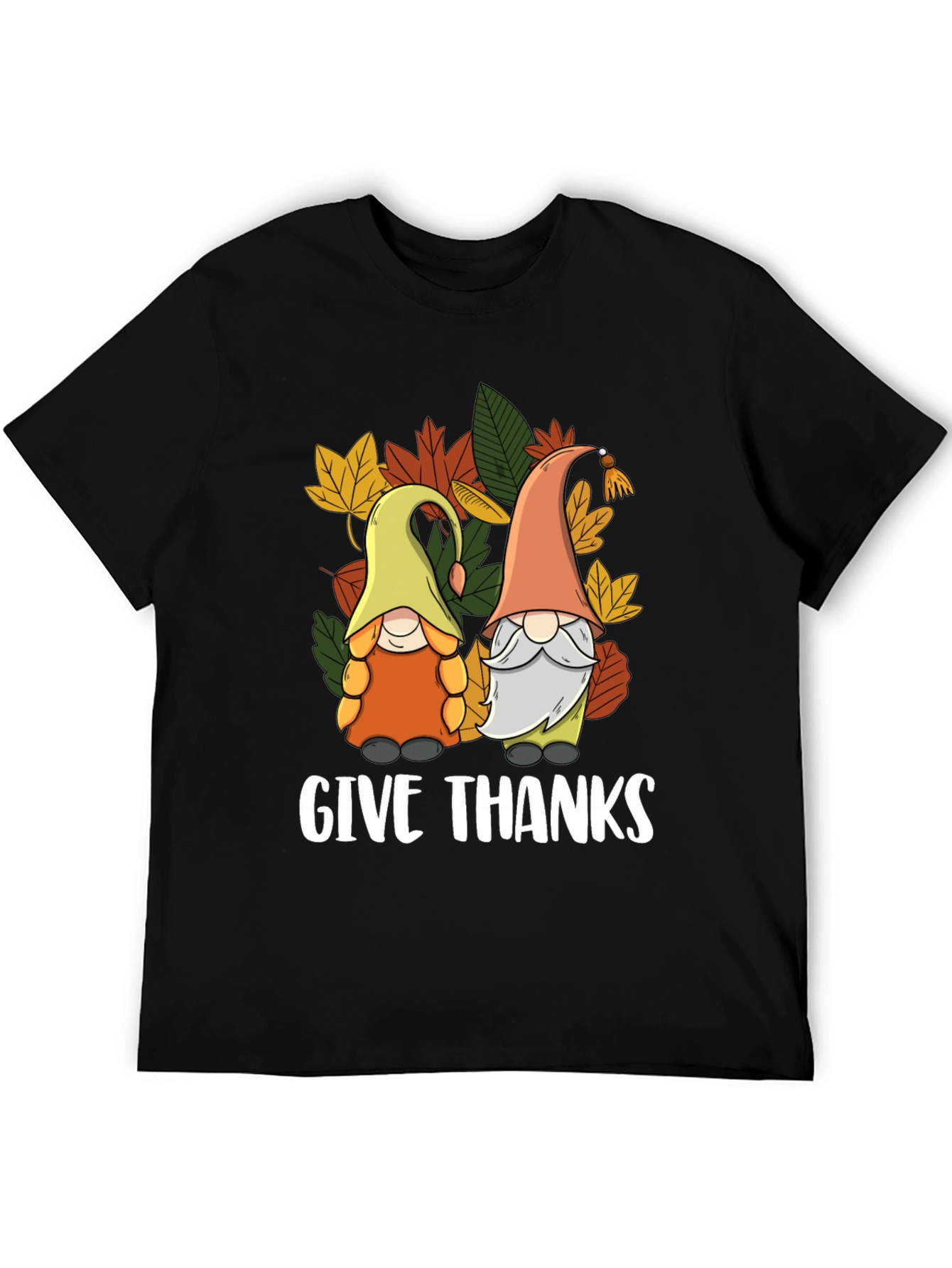 Give Thanks Thanksgiving Gnomes T-Shirt