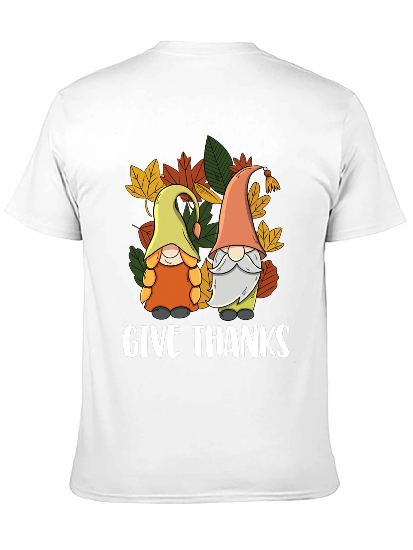 Give Thanks Thanksgiving Gnomes T-Shirt