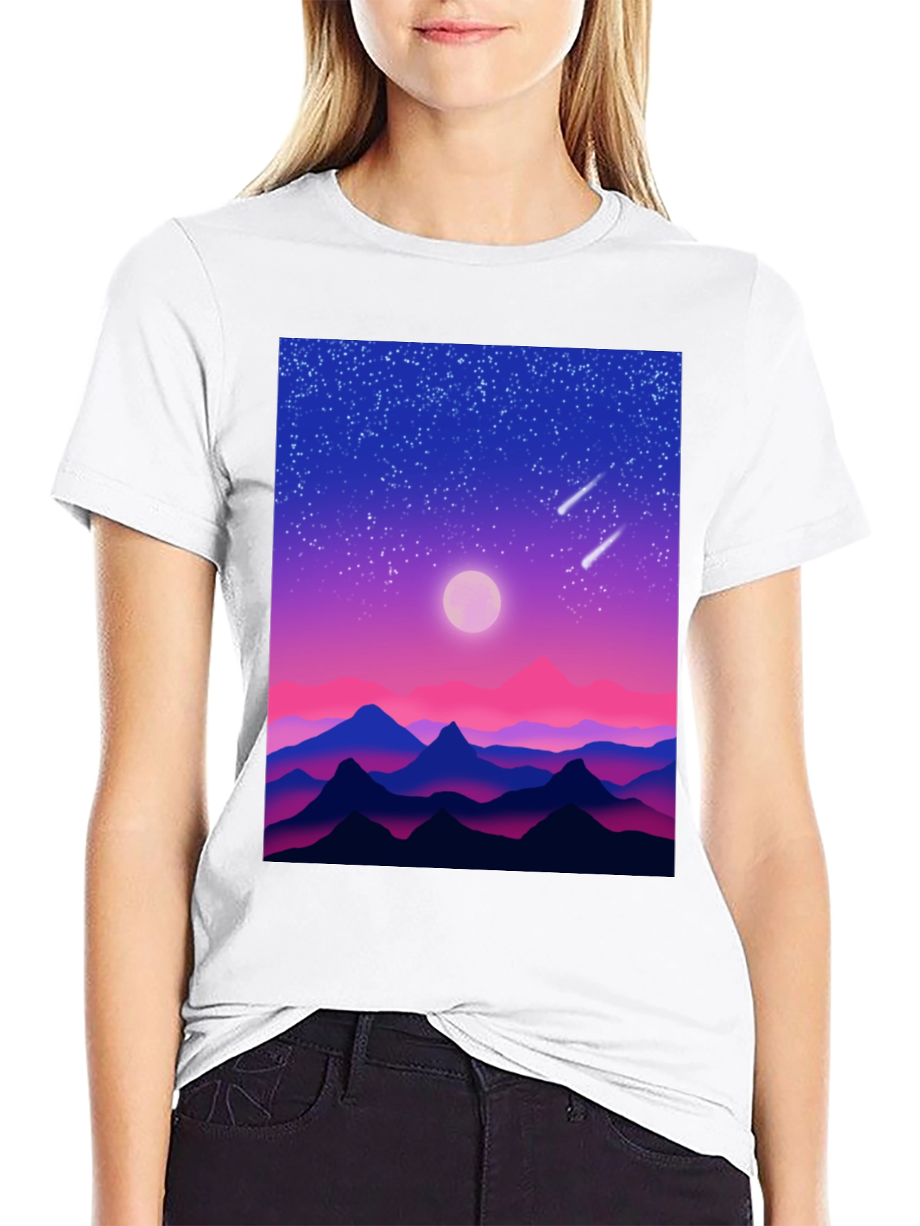 Nightscape Graphic Tee - Stylish Comfort