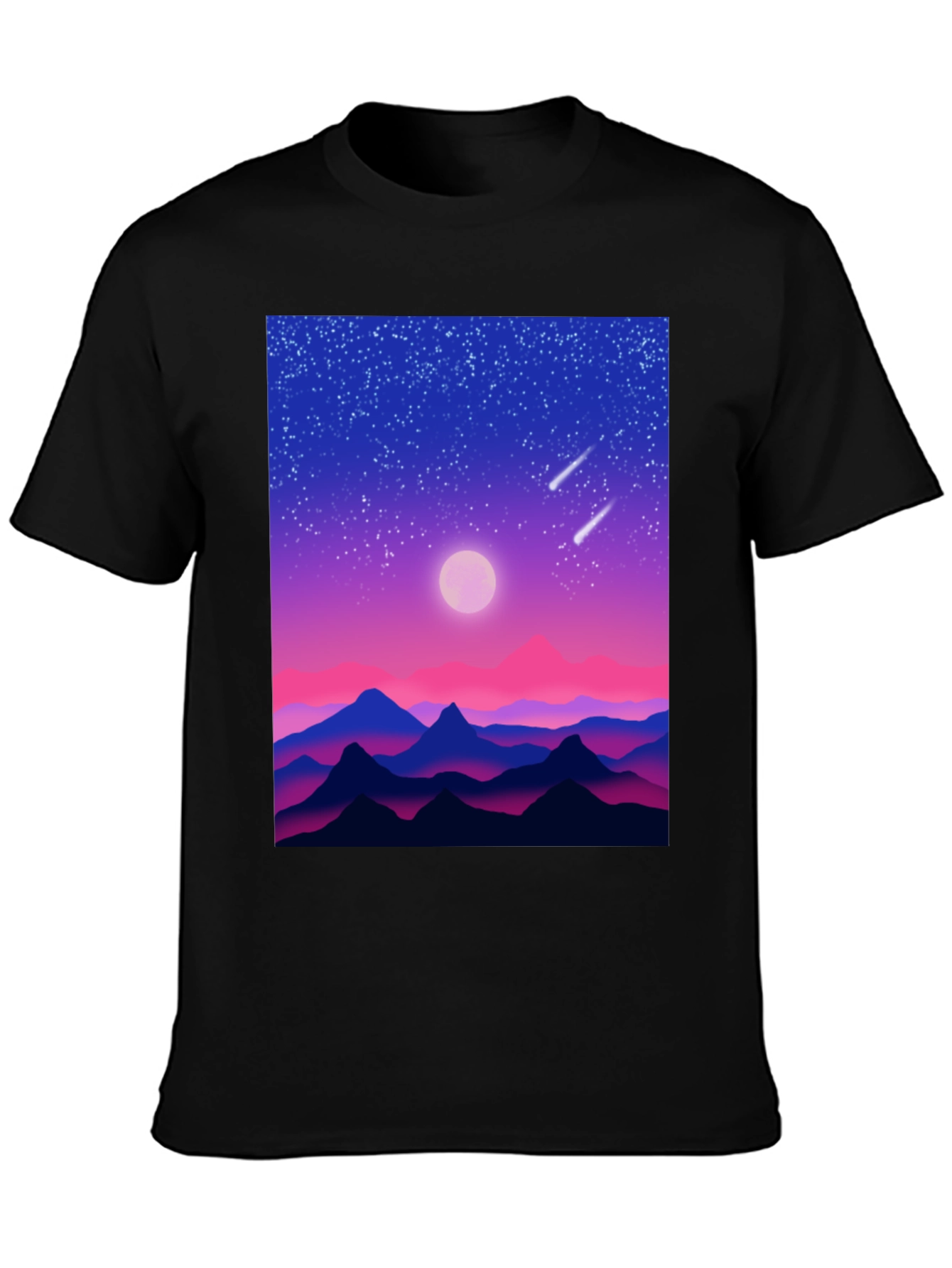Nightscape Graphic Tee - Stylish Comfort