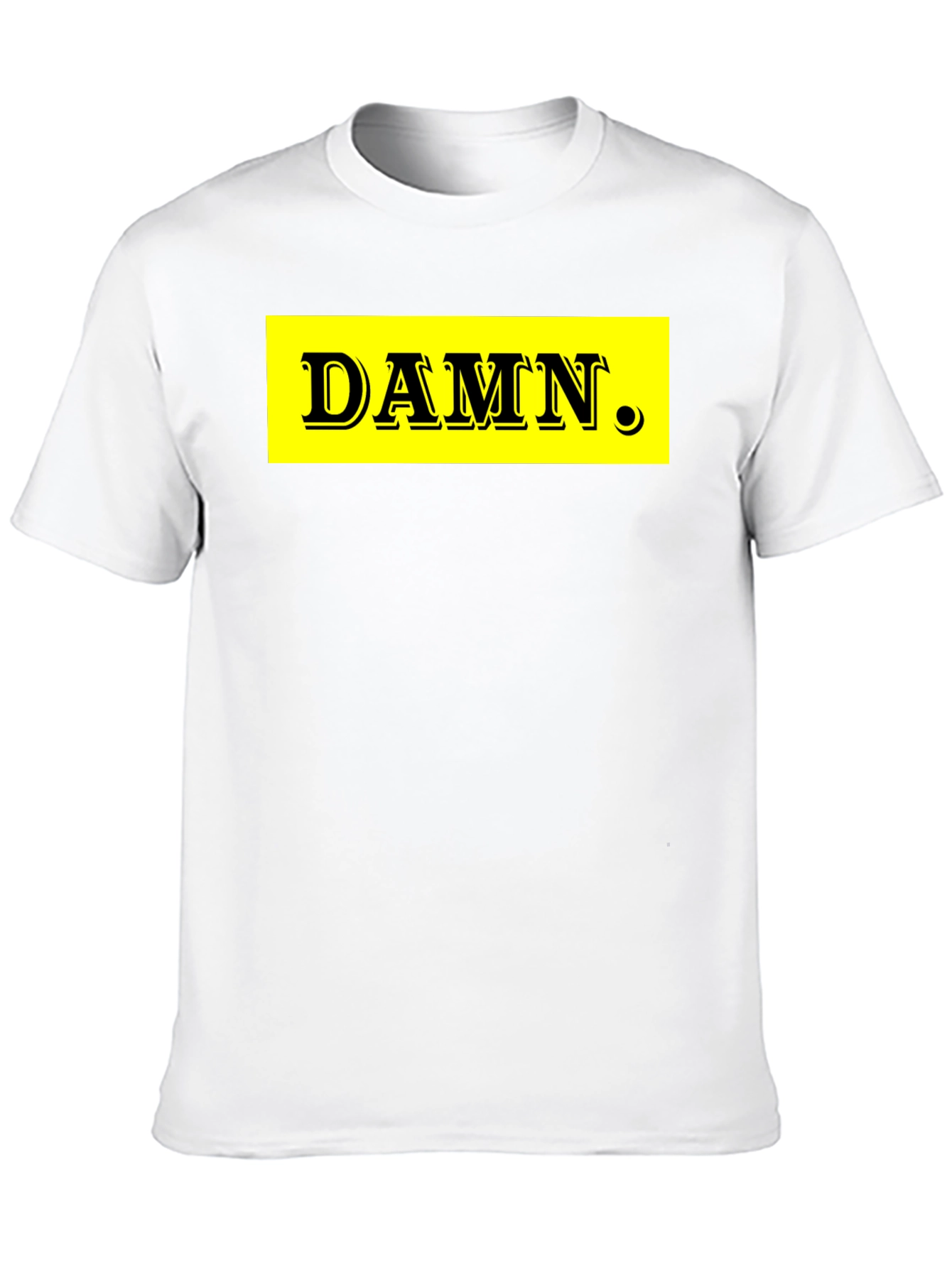 DAMN. Graphic Tee - Black Cotton Blend