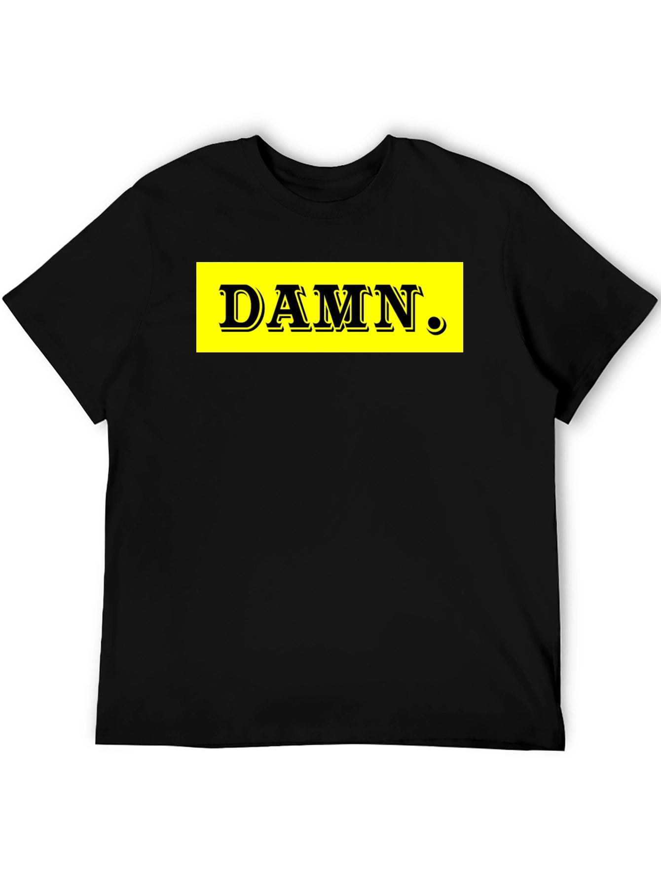 DAMN. Graphic Tee - Black Cotton Blend