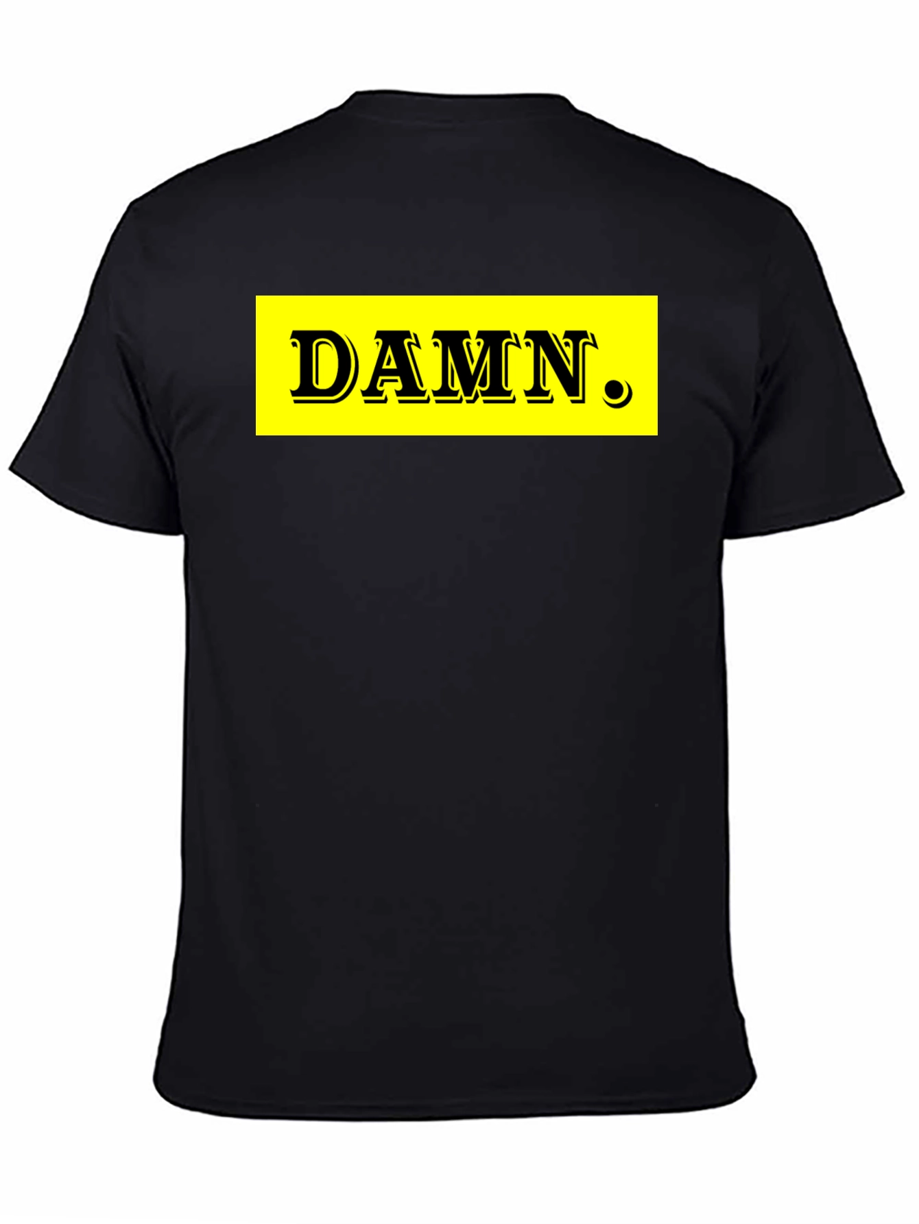 DAMN. Graphic Tee - Black Cotton Blend