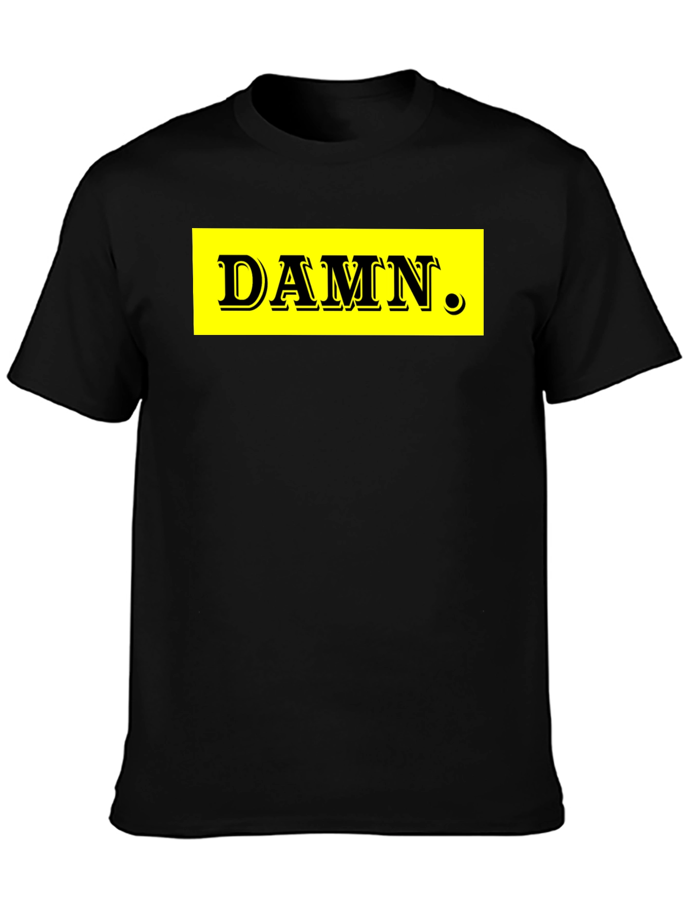 DAMN. Graphic Tee - Black Cotton Blend