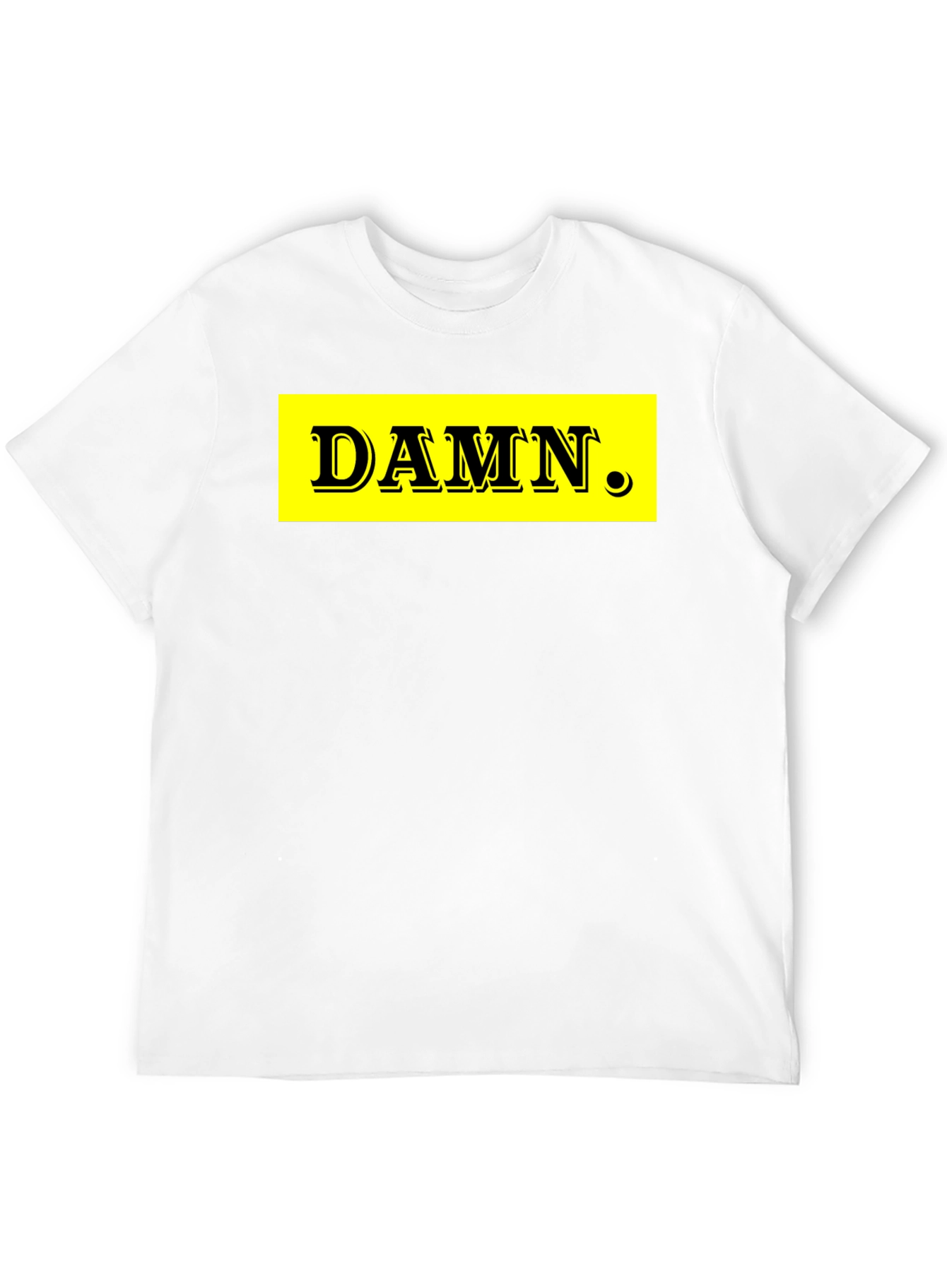 DAMN. Graphic Tee - Black Cotton Blend