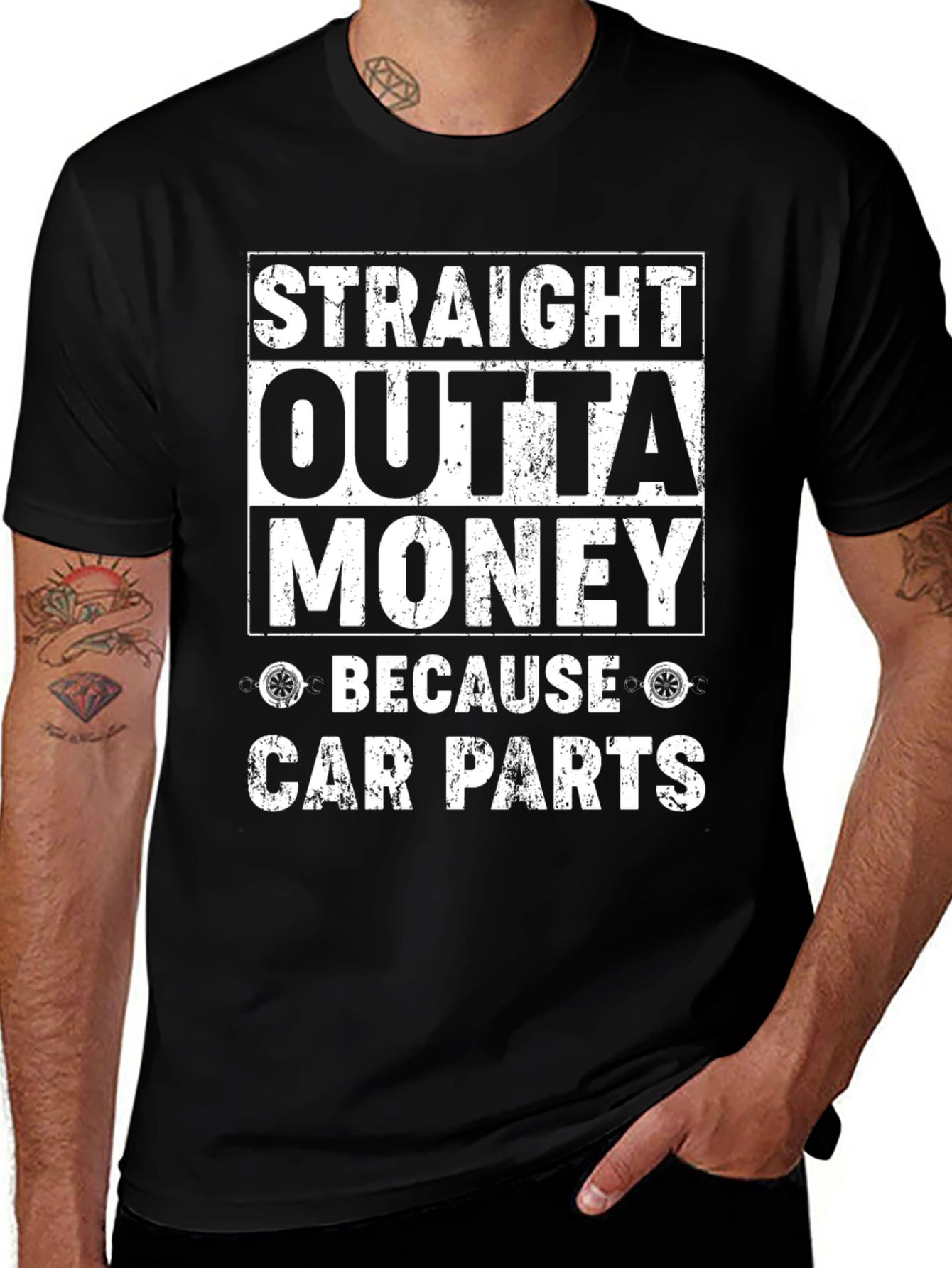 Straight Outta Money Car Parts T-Shirt