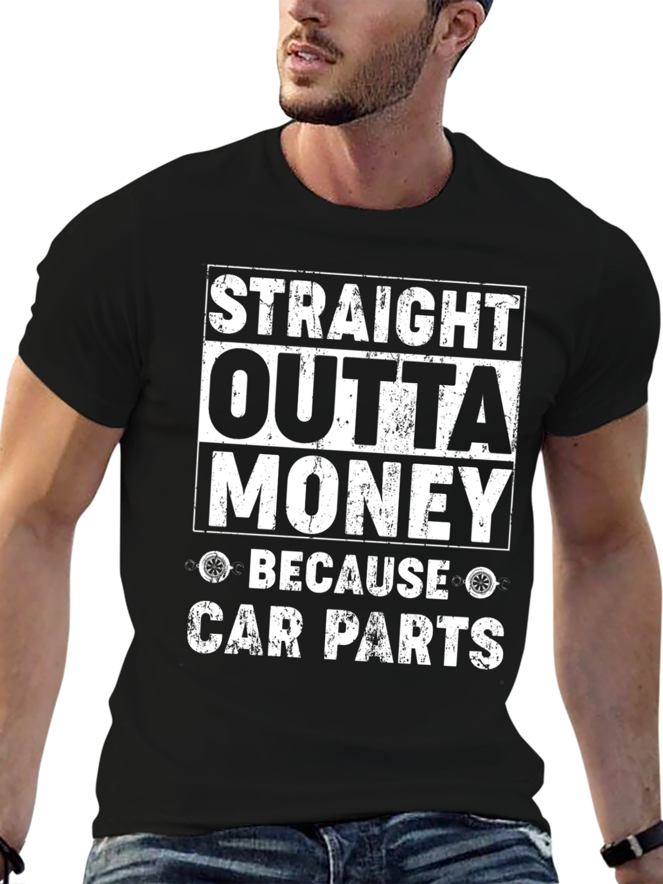 Straight Outta Money Car Parts T-Shirt